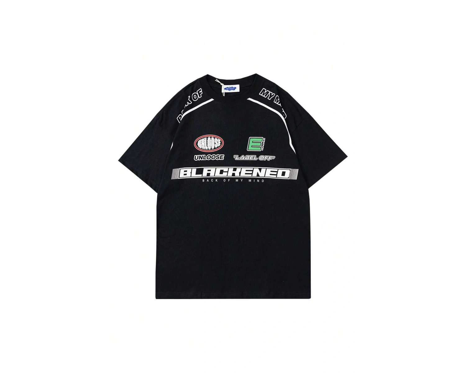 Unisex Oversize Kalıp Sloganlı Grafik Harajuku Style