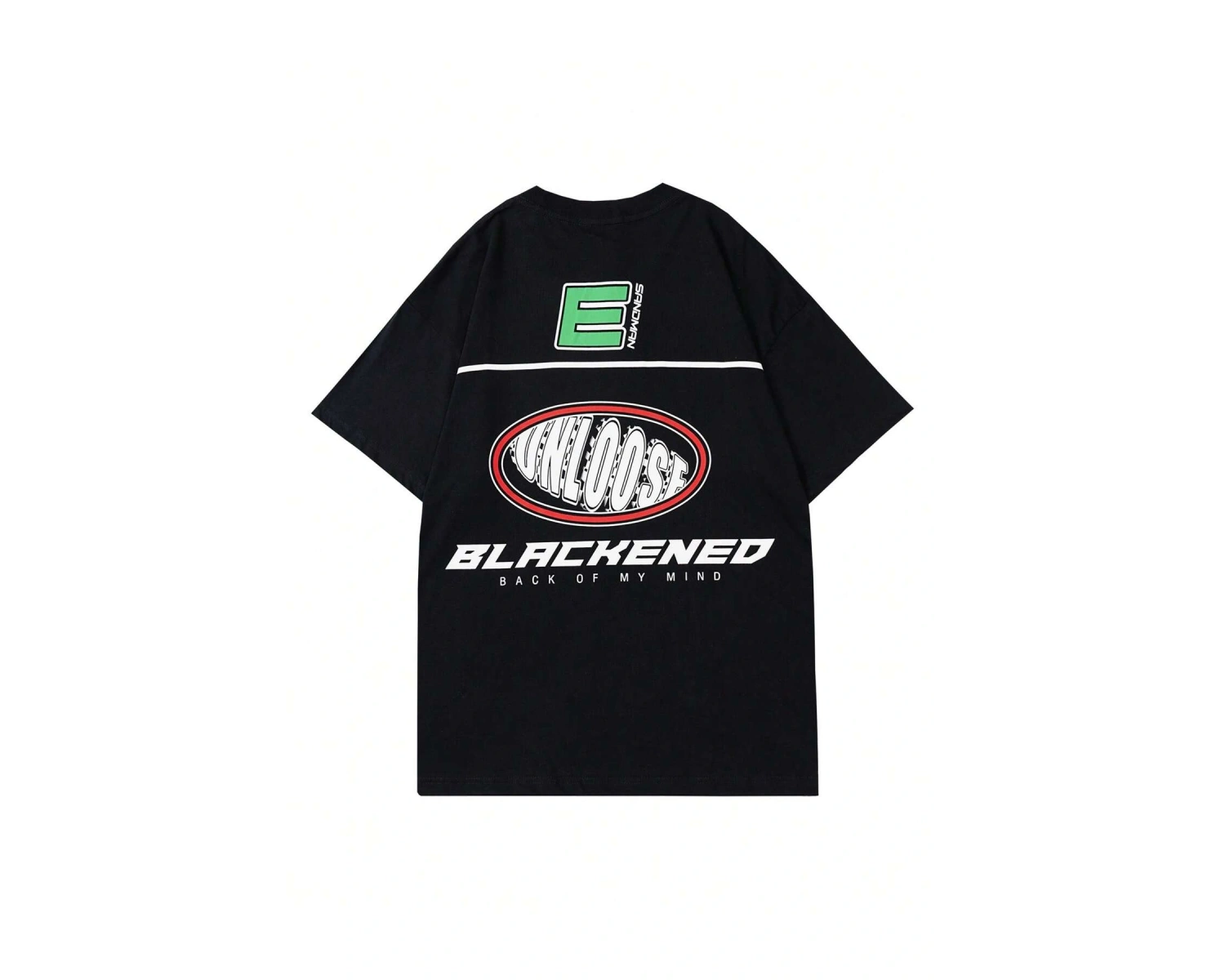 Unisex Oversize Kalıp Sloganlı Grafik Harajuku Style