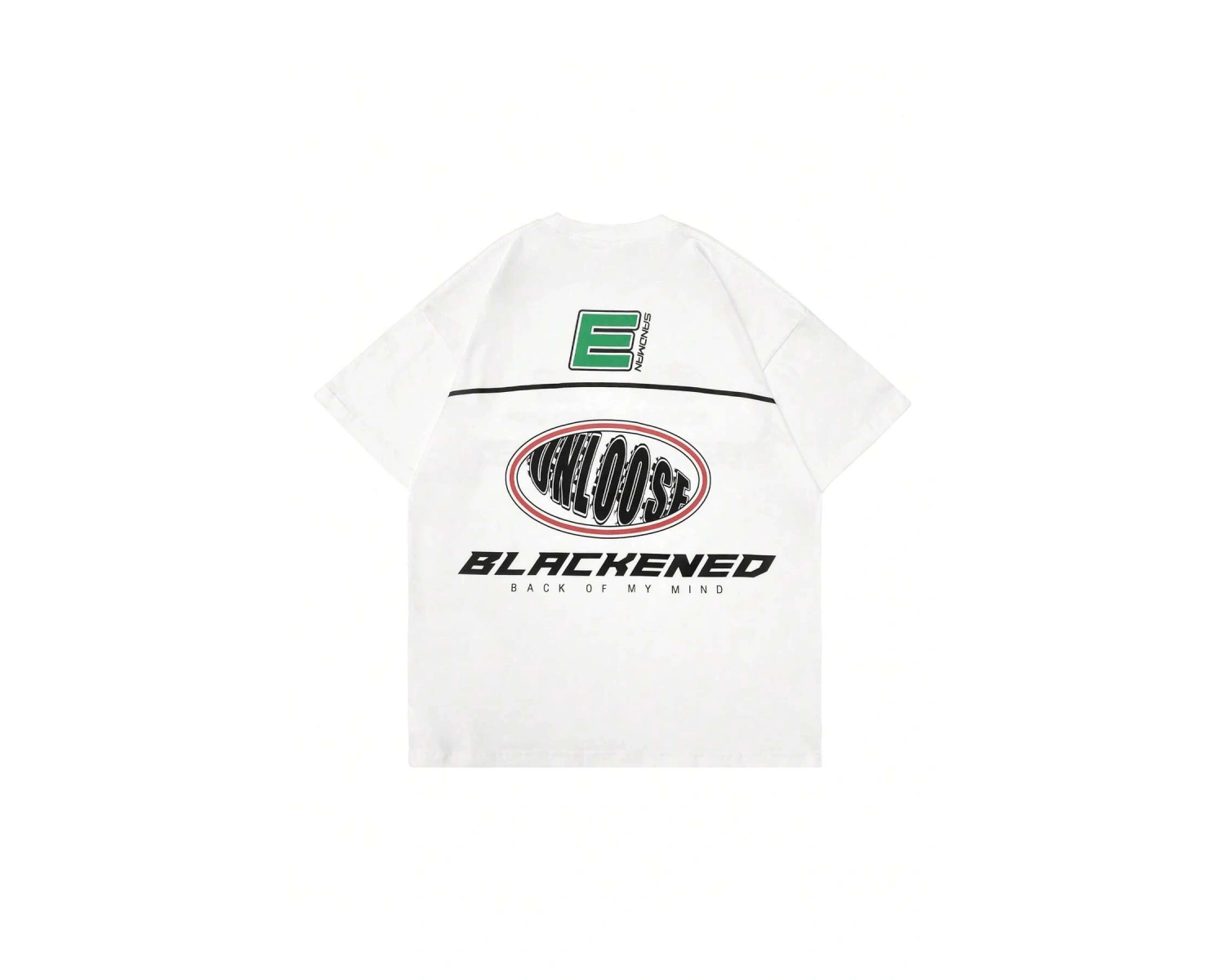 Unisex Oversize Kalıp Sloganlı Grafik Harajuku Style