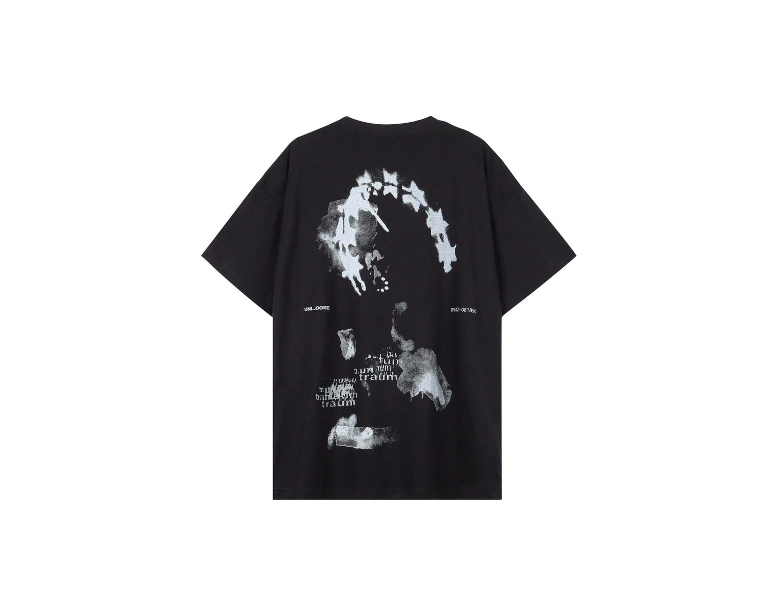 Unisex Oversize Kalıp Yıldız & Slogan Grafikli Harajuku Style