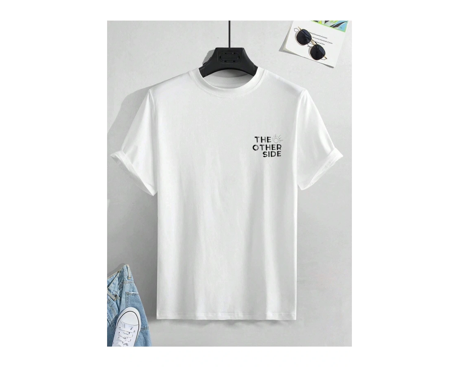 Unisex Oversize The Order Side Baskılı T-shirt