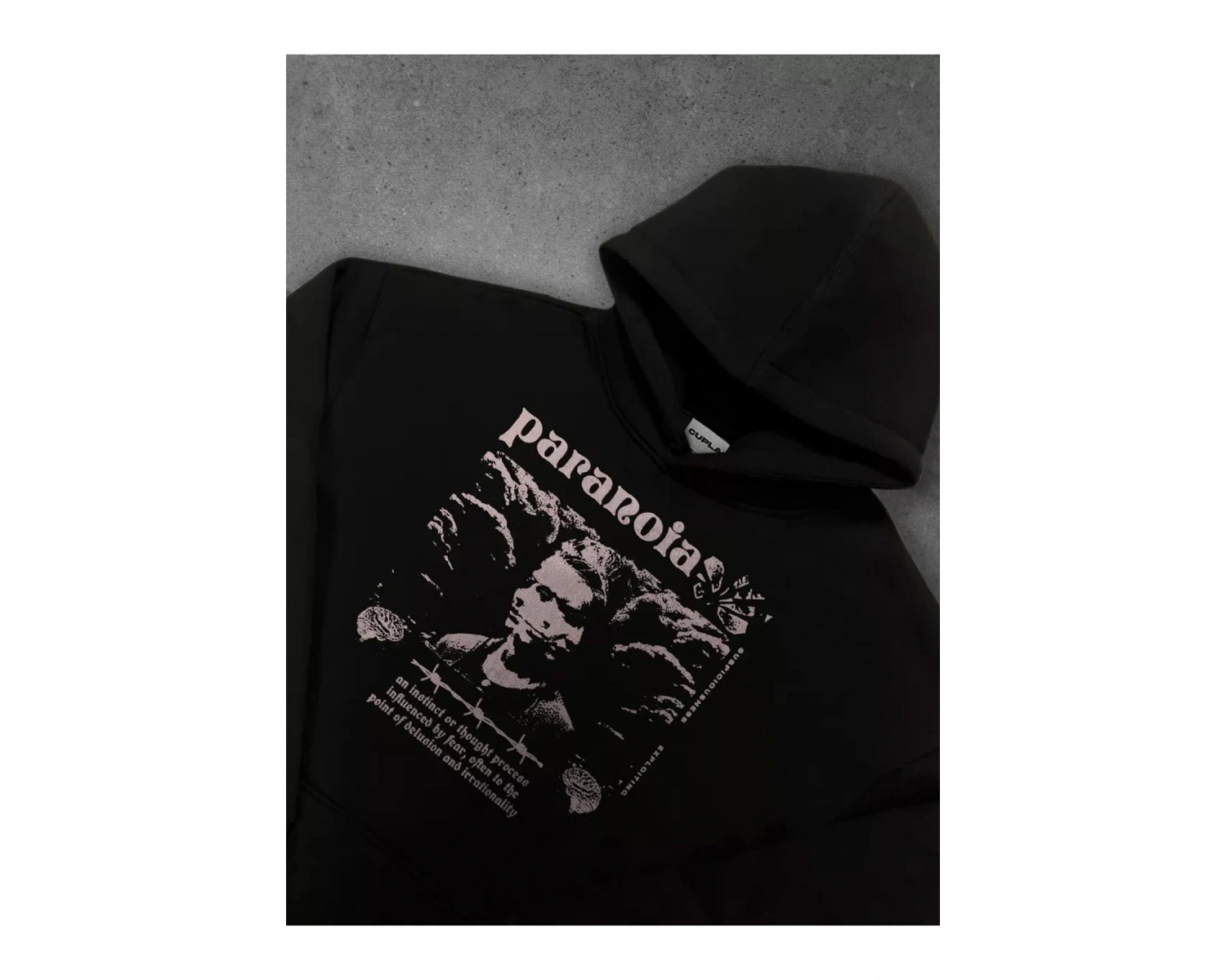 Unisex Paranoia Sweatshirt Siyah