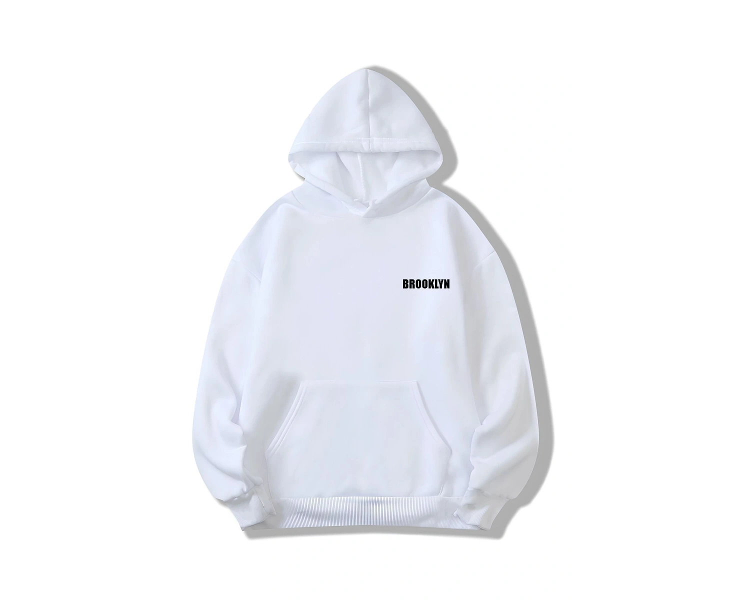 Unisex Pembe Sweatshirt Yeni Beyaz