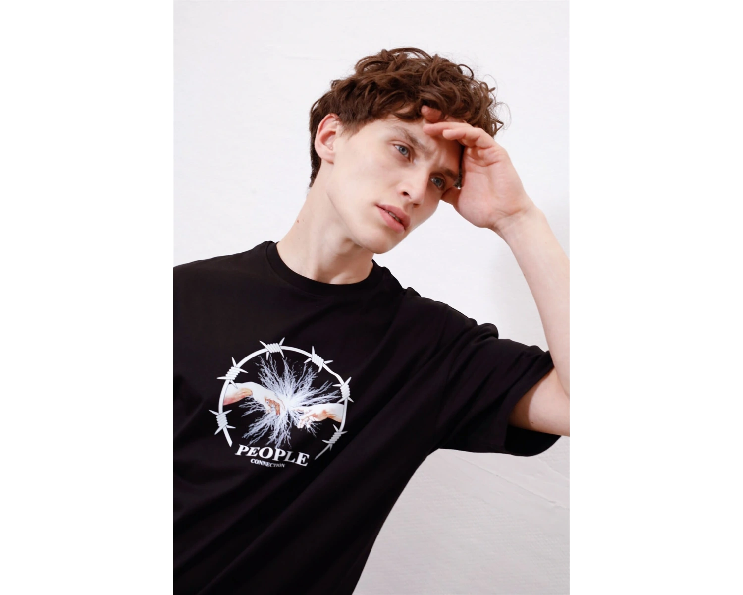 Unisex People Connection Siyah Tshirt