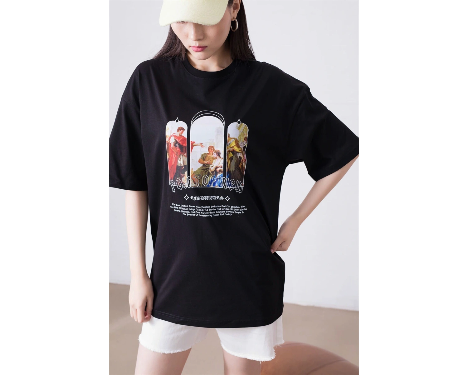 Unisex Point Of View Siyah Tshirt