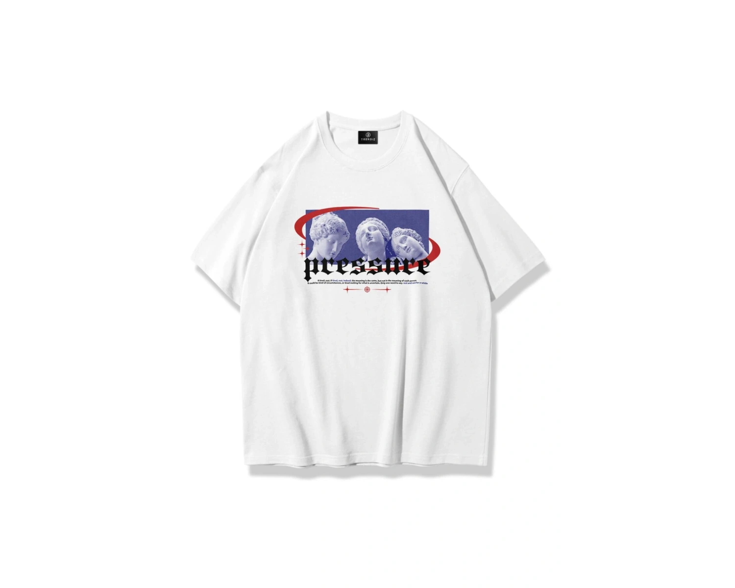 Unisex Pressure Tshirt Beyaz