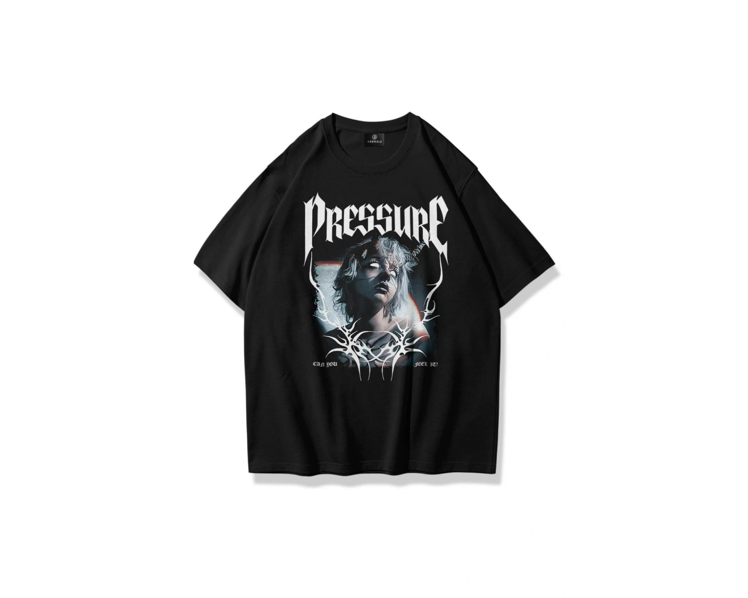 Unisex Pressure Tshirt Siyah