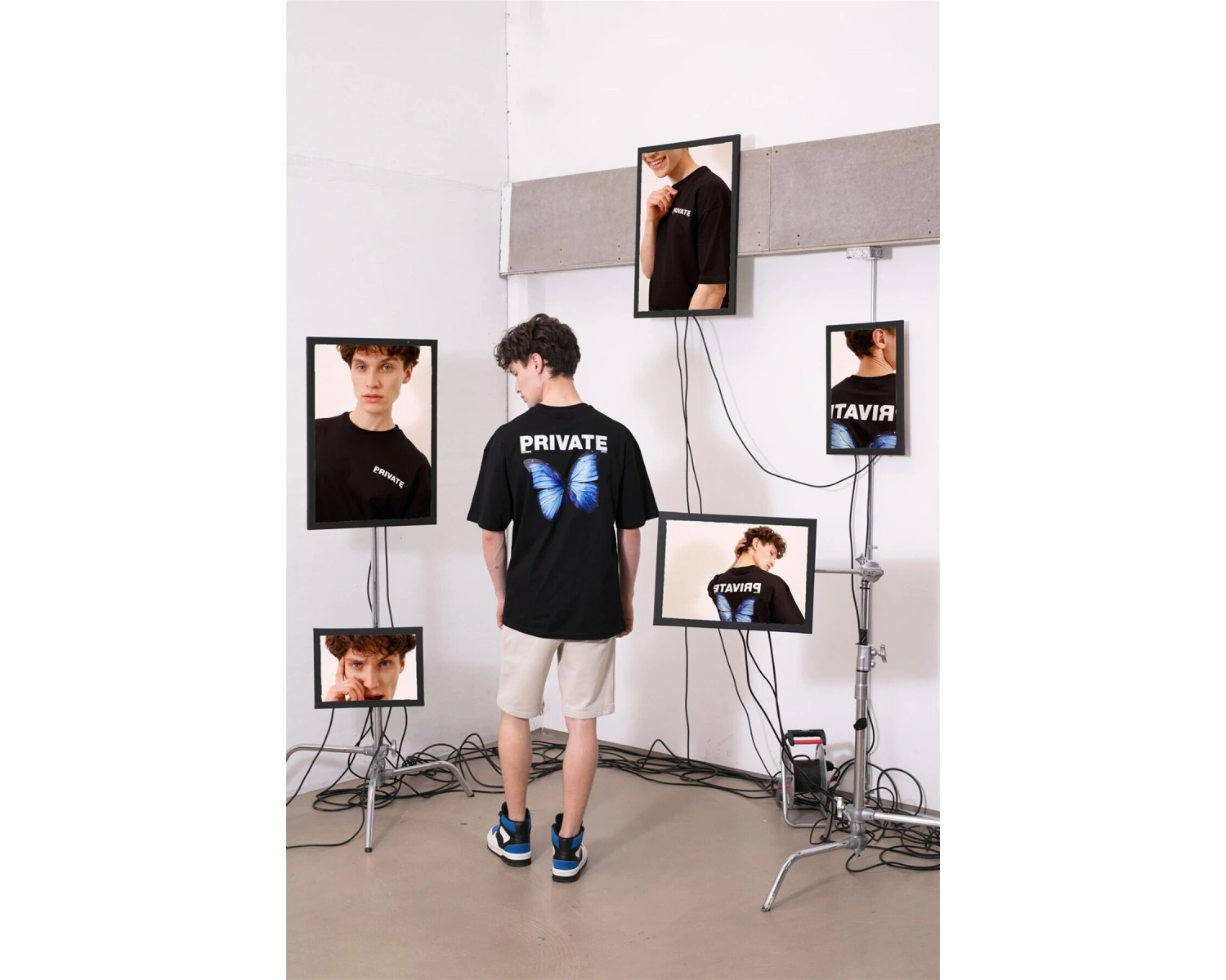 Unisex Private Siyah Tshirt