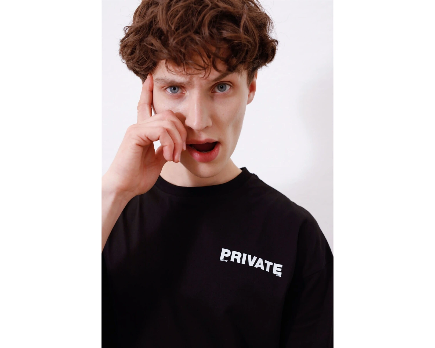 Unisex Private Siyah Tshirt