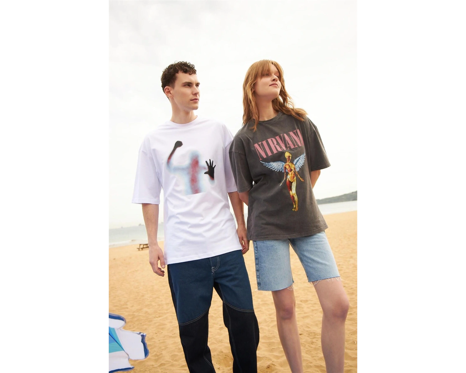 Unisex Psycho Beyaz Tshirt