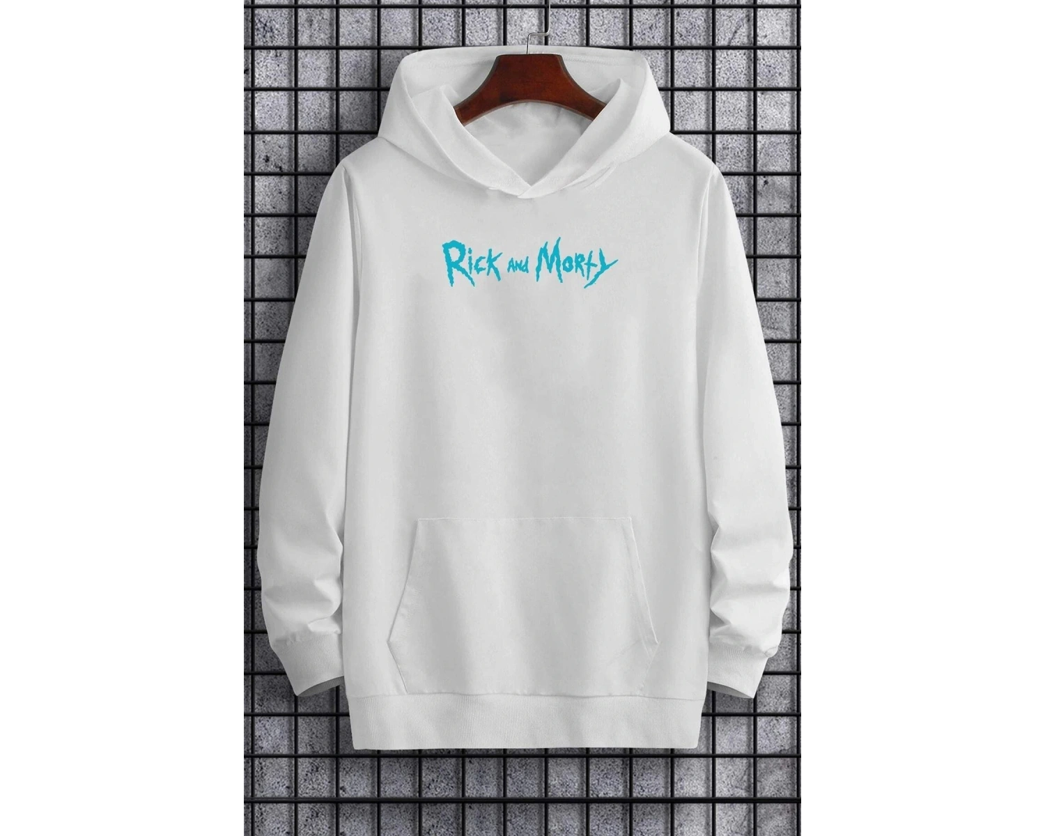 Unisex Rick And Morty Baskılı Sweatshirt TY-siyah-rickmorty