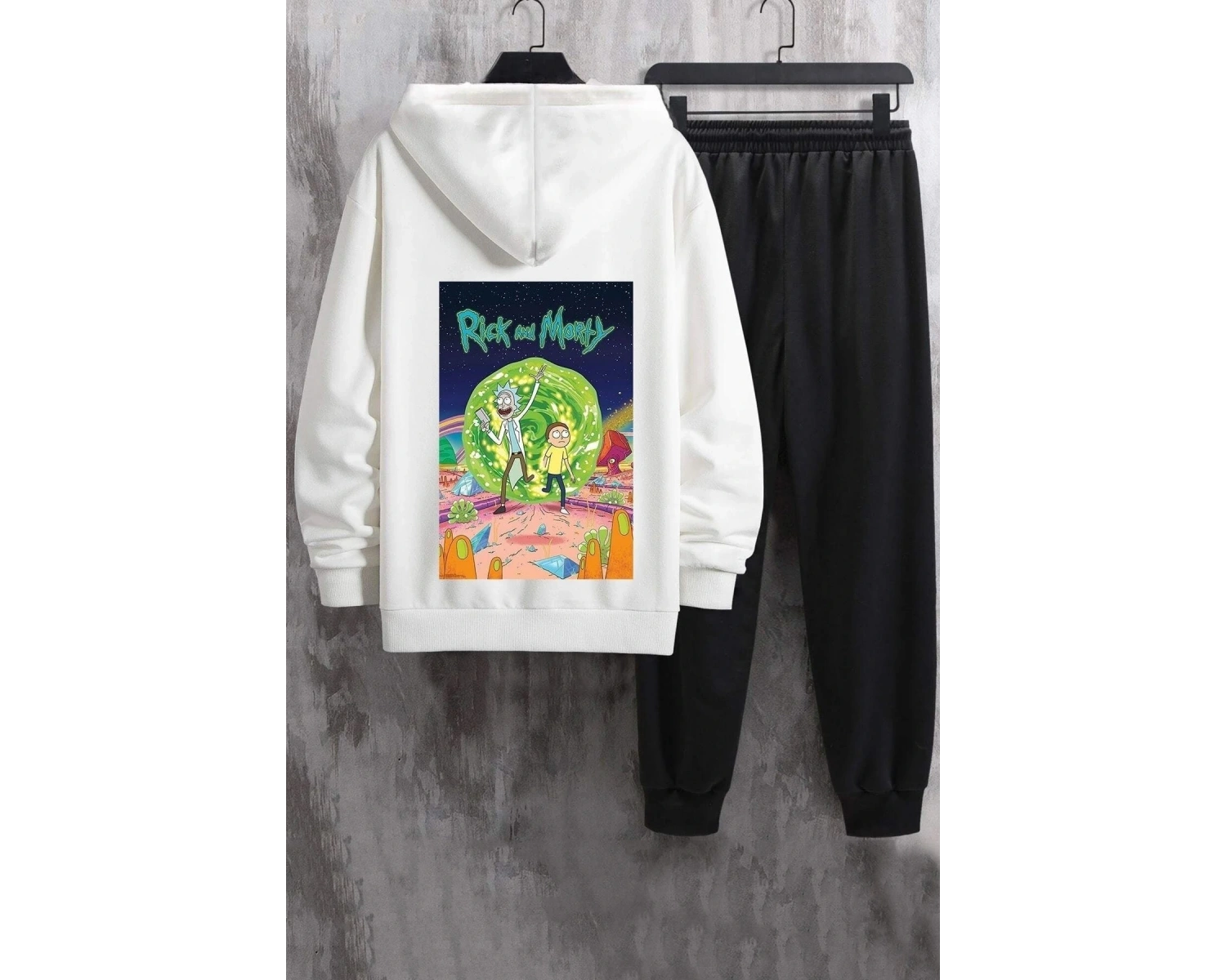 Unisex Rick And Morty Eşofman Takımı Kp-siyah-rıckmorty-esh-siyah