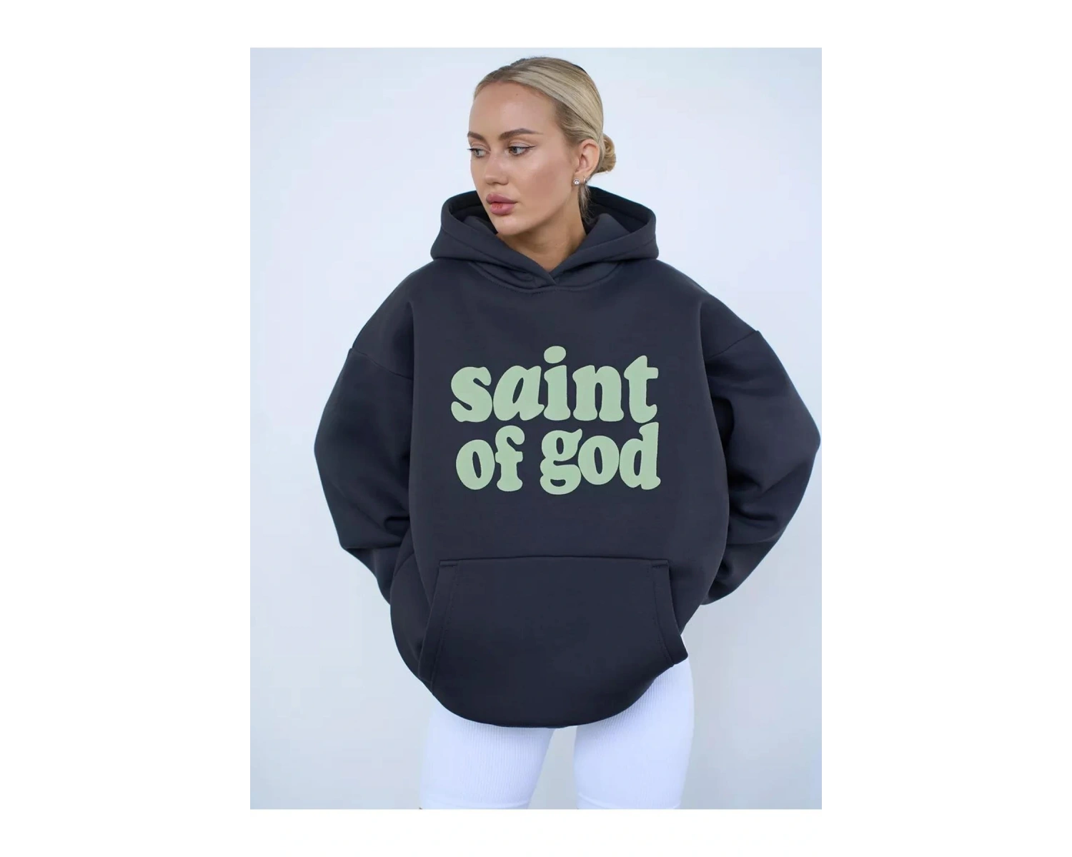 Unisex Saint of God Sweatshirt Gri
