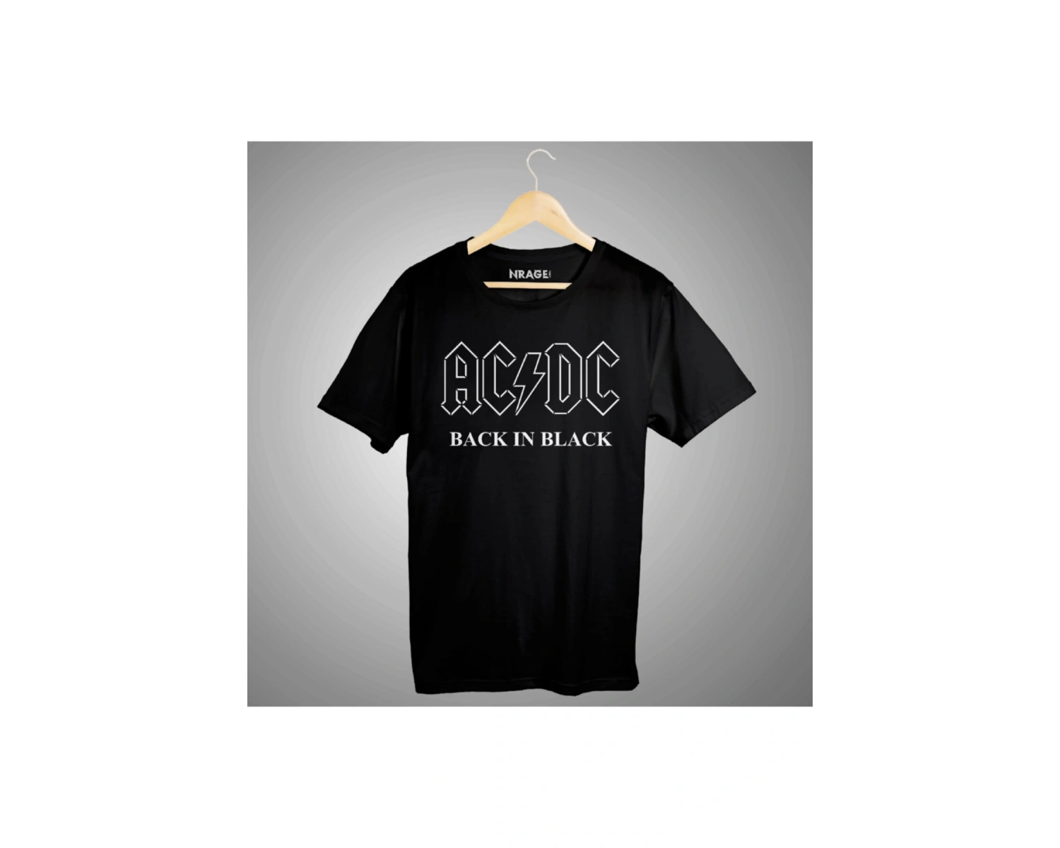 Unisex Siyah Acdc Back In Black Tişört