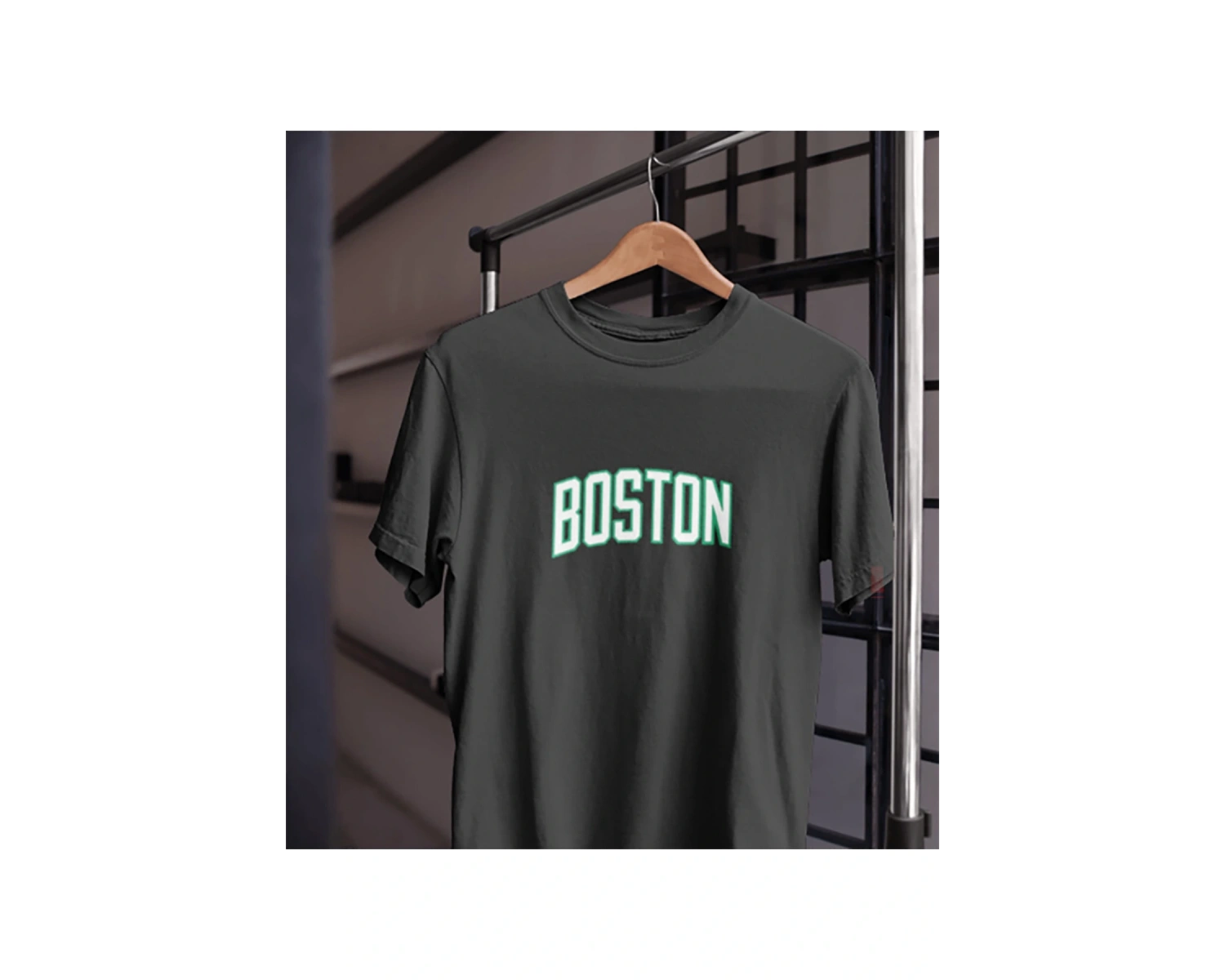 Unısex Siyah Beyaz Boston Baskılı Celtics % 100 Pamuk Tasarım T-shirt