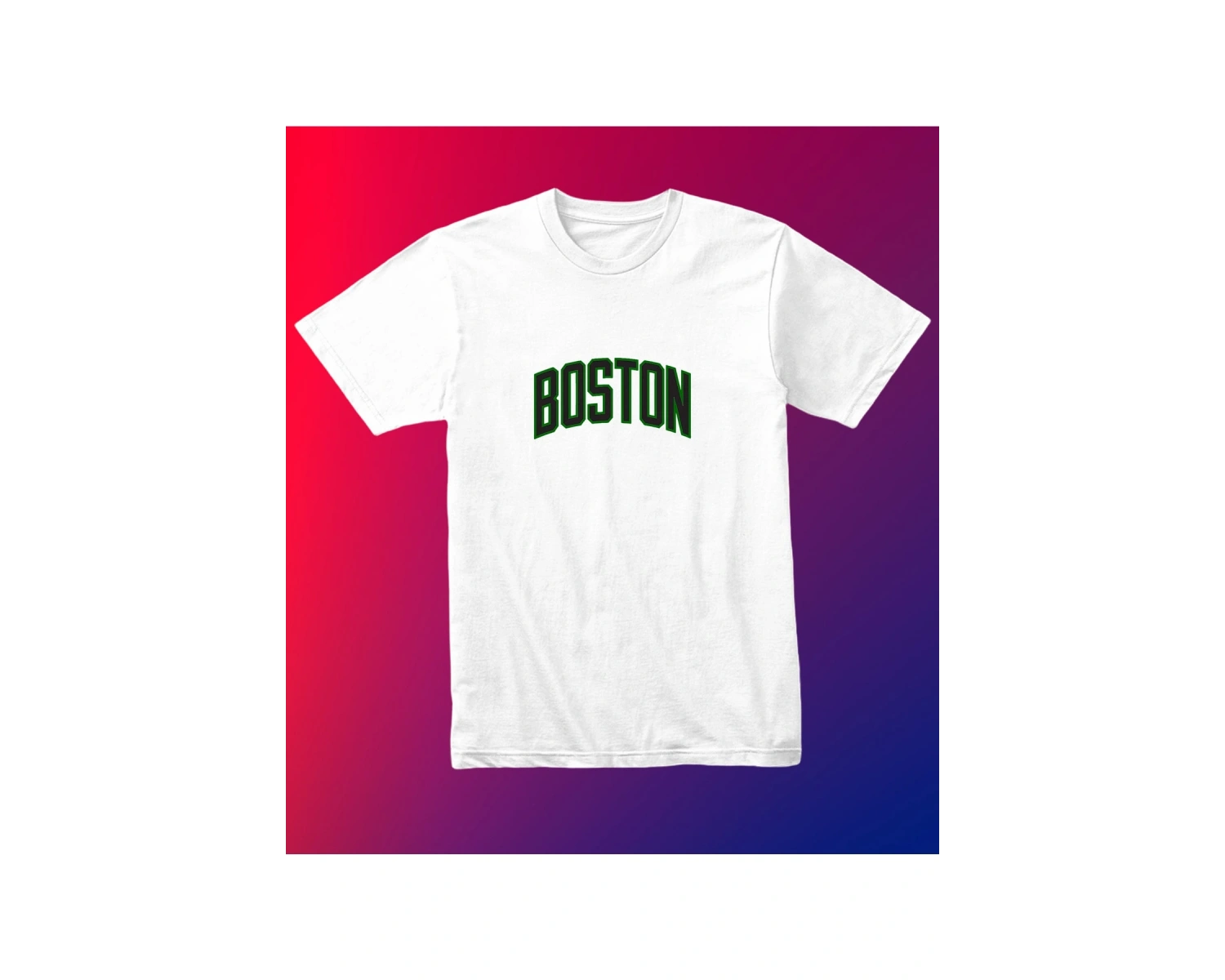 Unısex Siyah Beyaz Boston Baskılı Celtics % 100 Pamuk Tasarım T-shirt