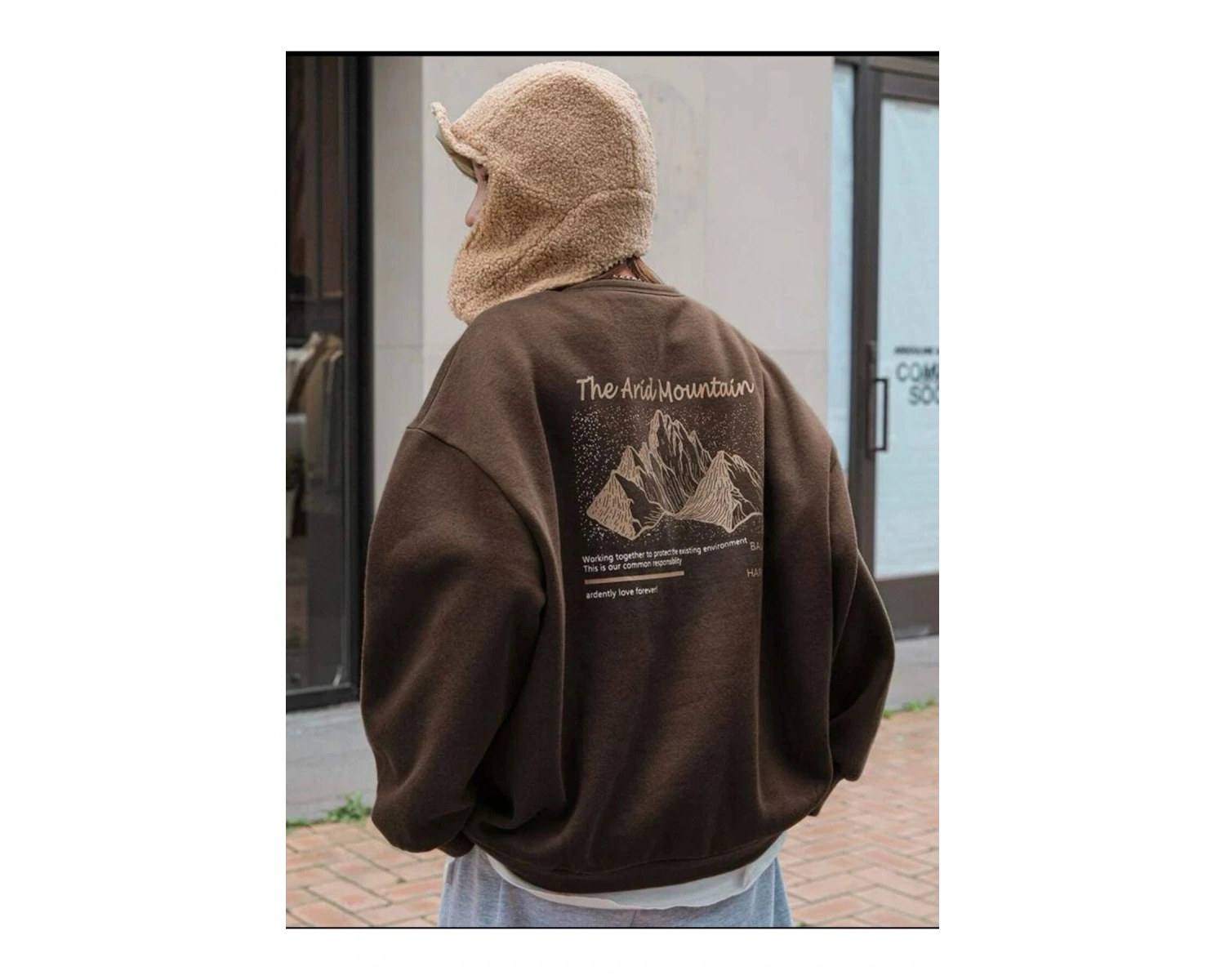 Unisex Siyah Bhvr Baskılı Sweatshirt TYC00550538776