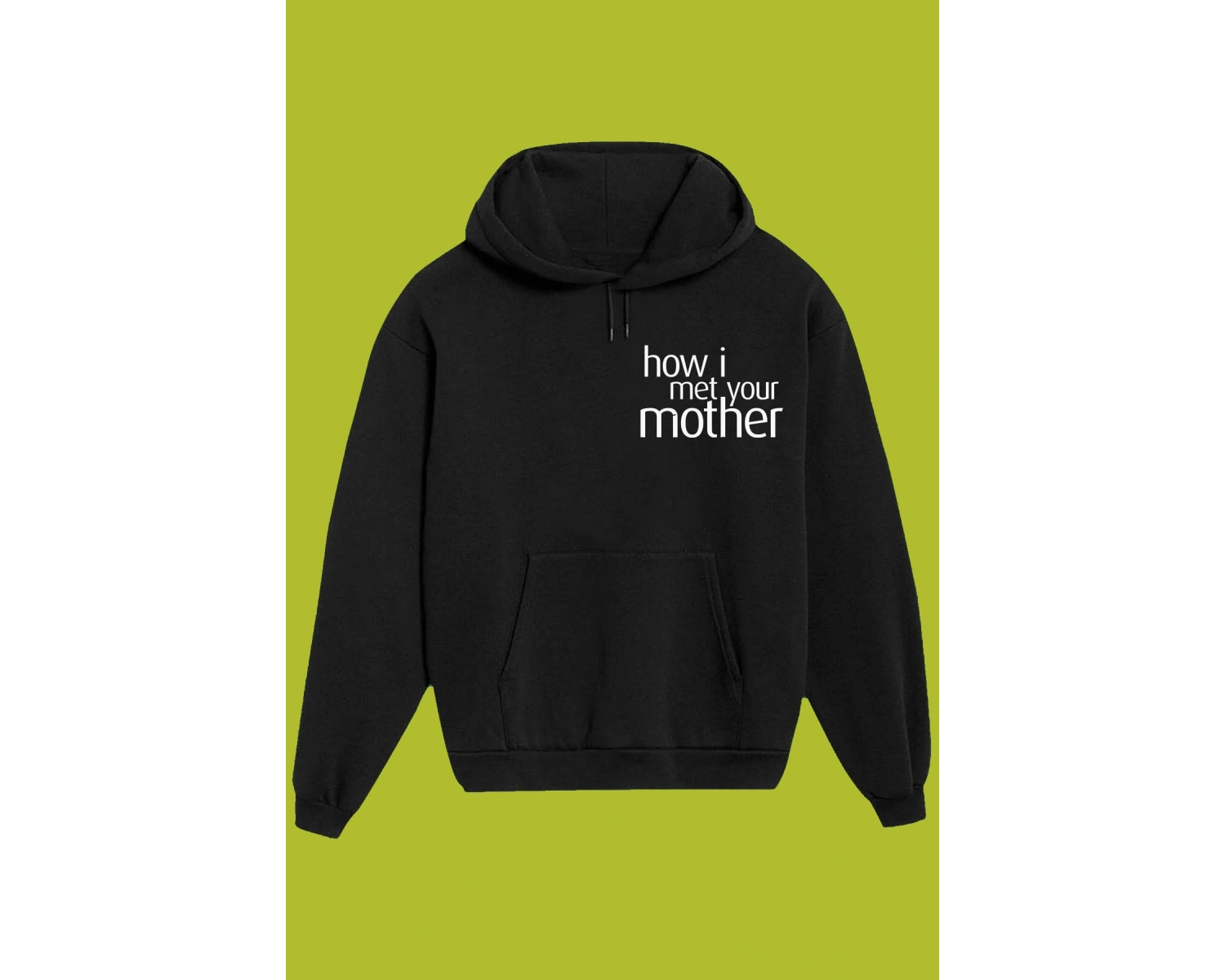 Unisex Siyah How I Met Your Mother Sırt Baskılı Sweatshirt