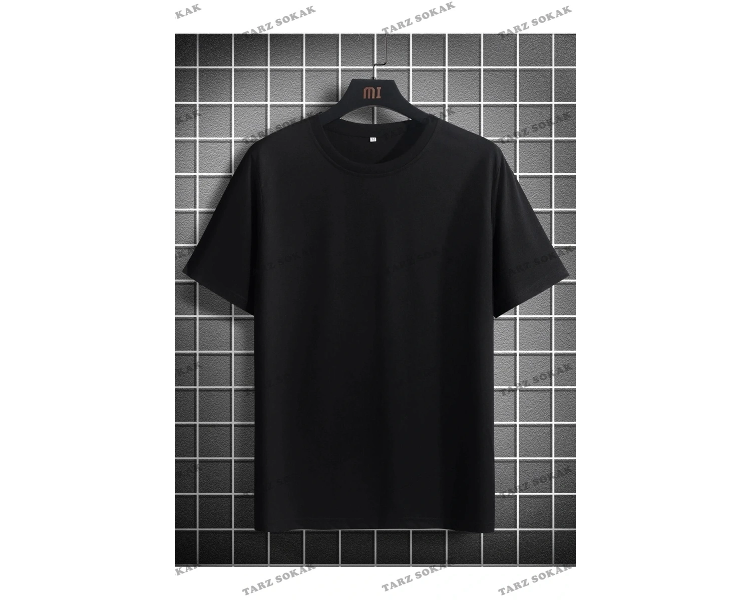 Unisex Siyah Netherlands Baskılı Oversize Bisiklet Yaka Penye