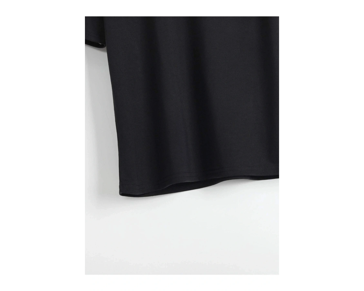 Unisex Siyah Robotik Ayıcık Baskılı Oversize Bisiklet Yaka T-shirt