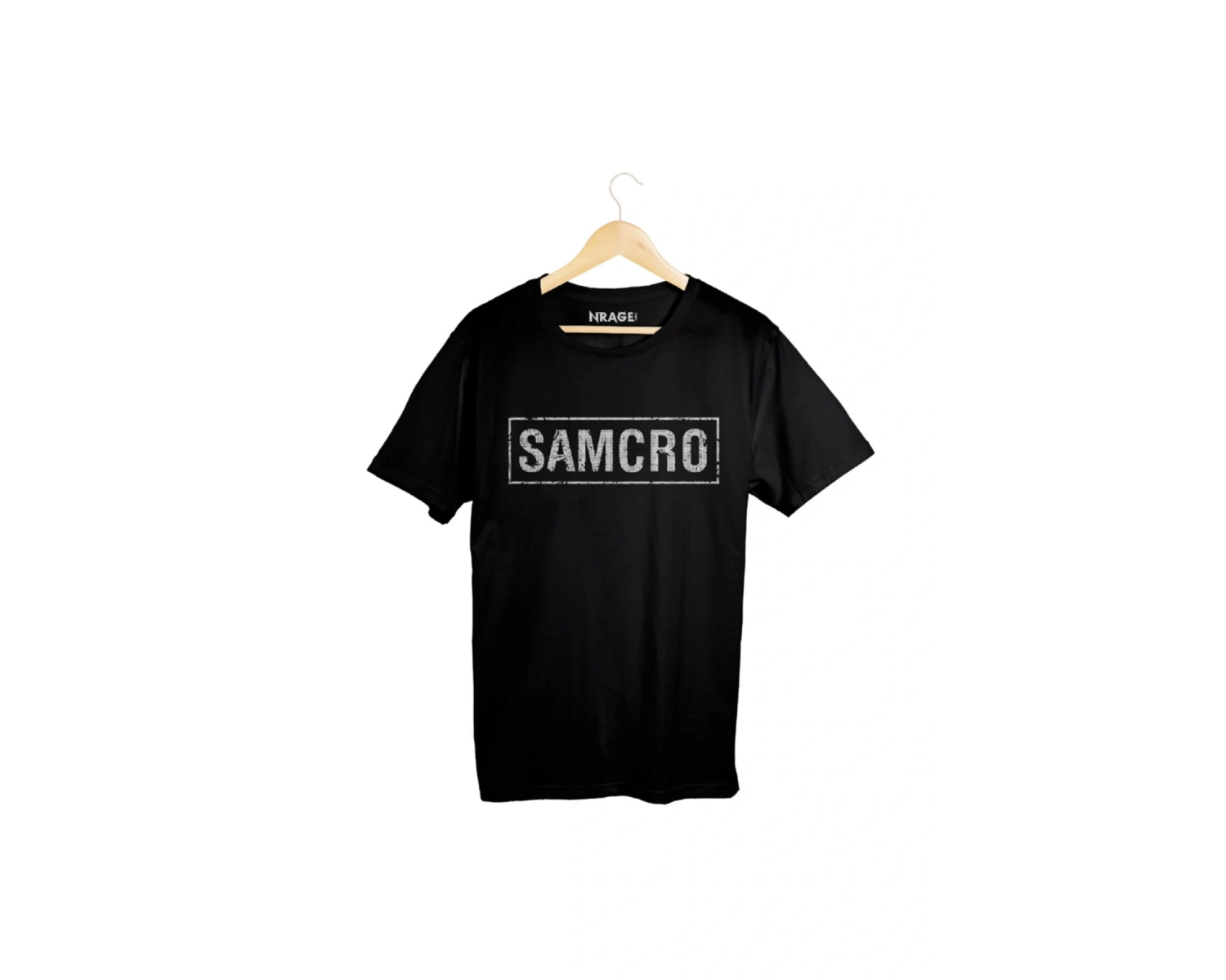 Unisex Siyah Samcro Sons Of Anarchy Sırt Baskılı Tişört