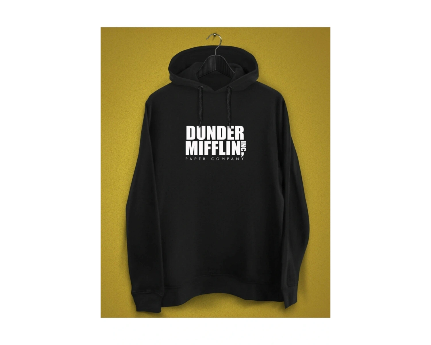 Unisex Siyah The Office- Dunder Mıfflın Baskılı Sweatshirt
