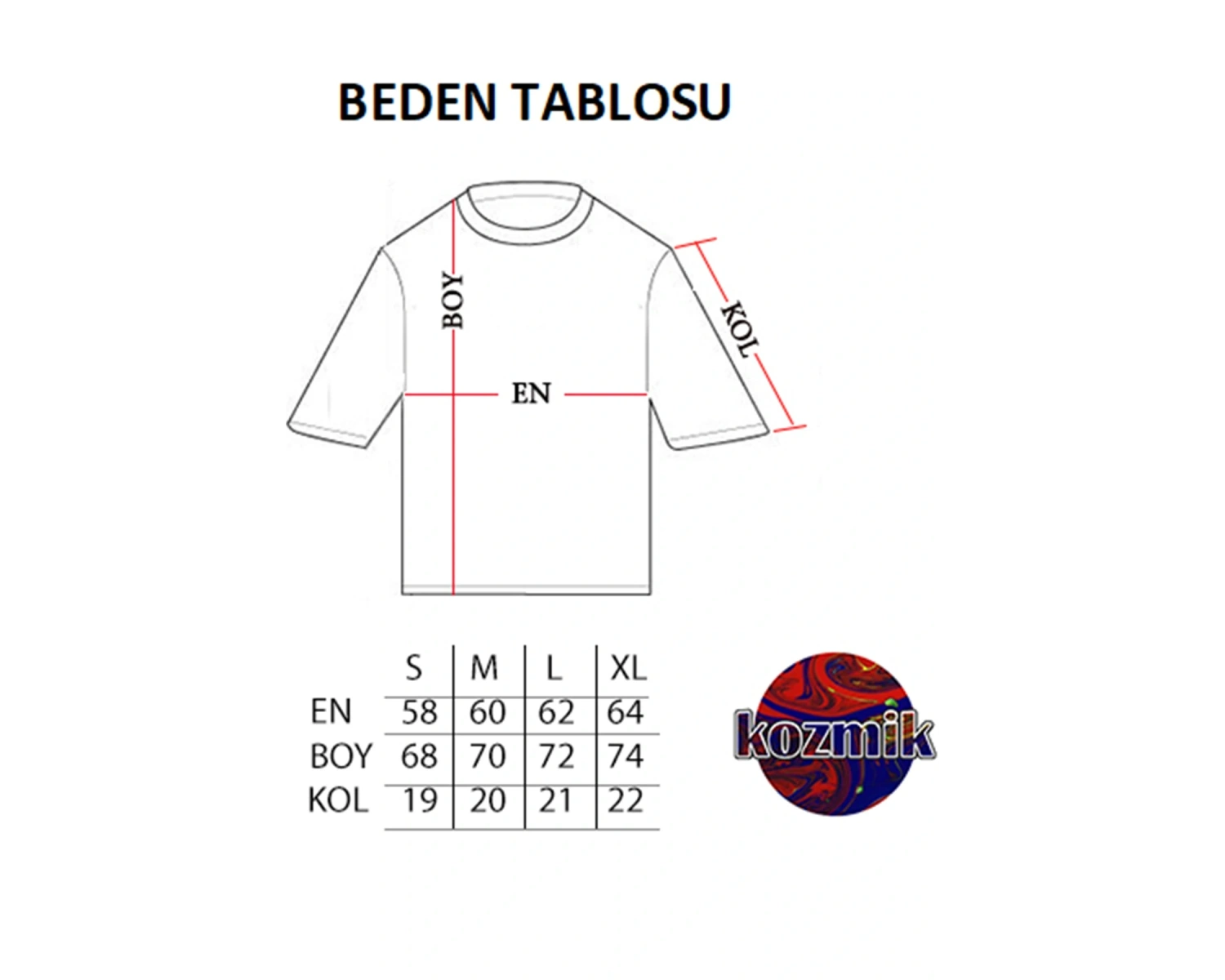 Unisex Siyah Tişört