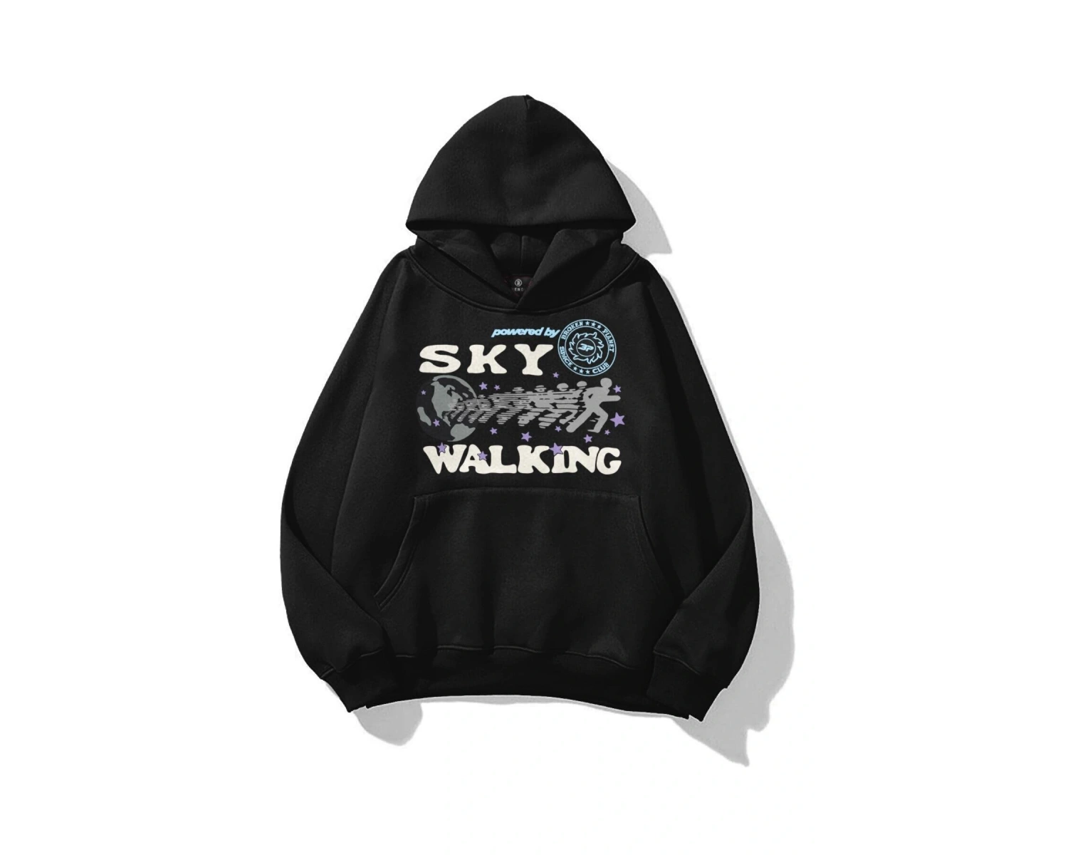 Unisex Sky Walking Sweatshirt Siyah