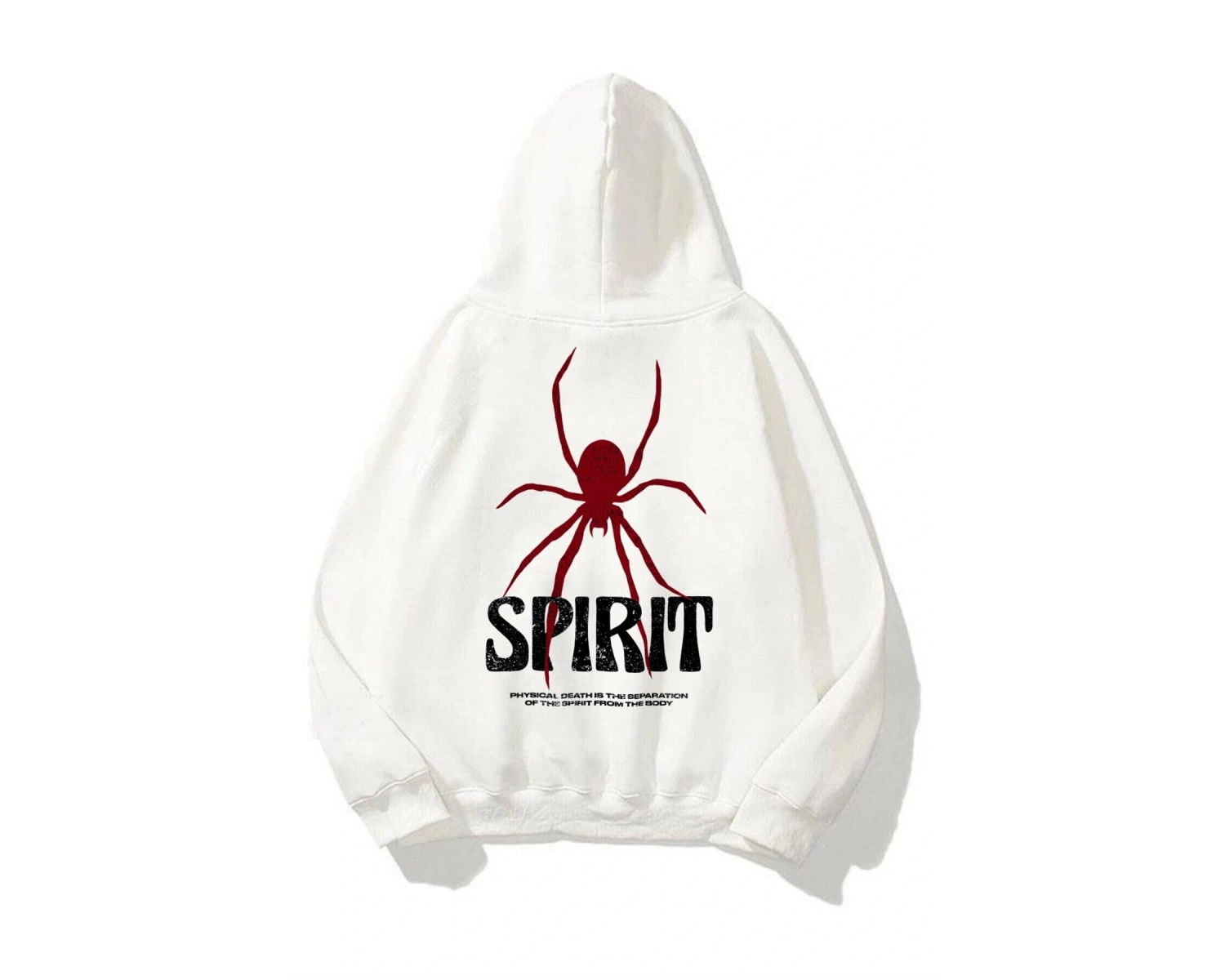 Unisex Spirit Sweatshirt Hoodie Beyaz