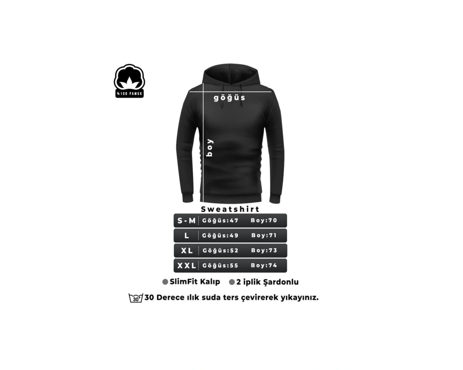 Unisex Star Baskılı Sweatshirt KP-LACI-SIRTYILDIZ Beyaz