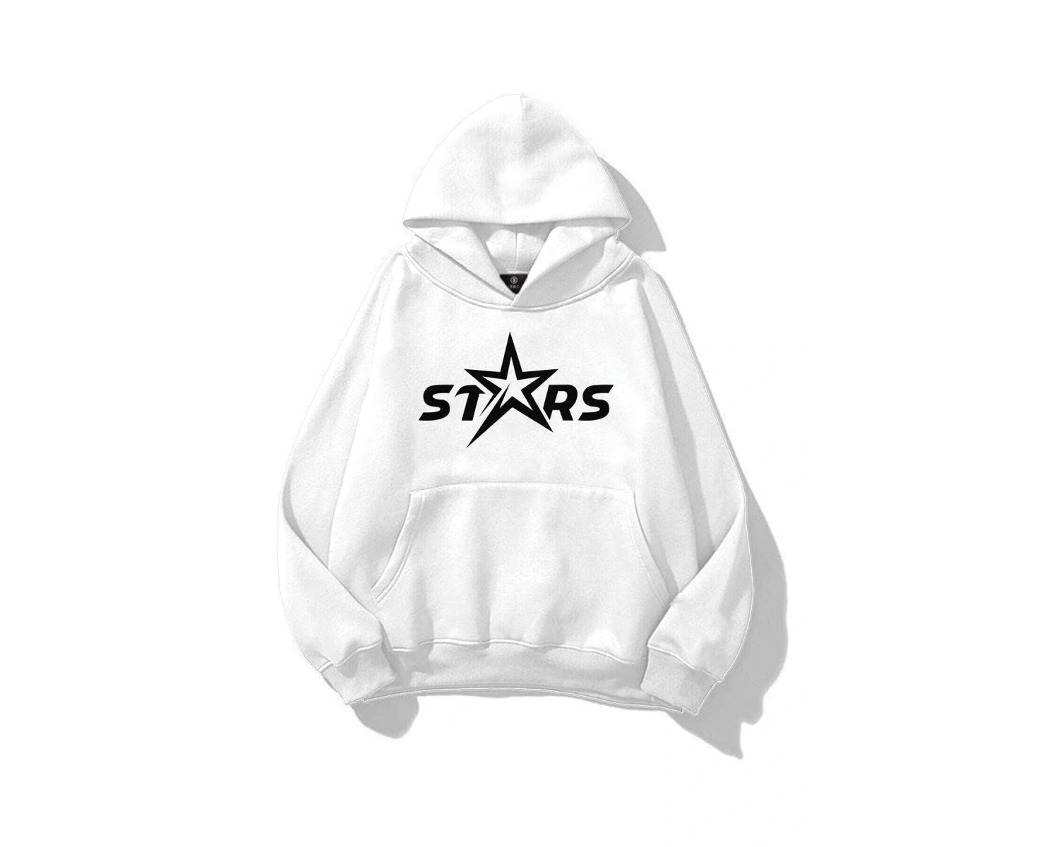 Unisex Stars Sweatshirt Beyaz