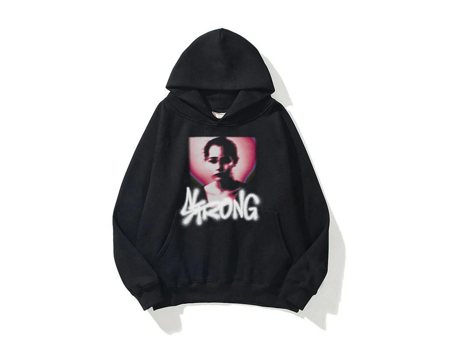 Unisex Strong Sweatshirt Hoodie Siyah