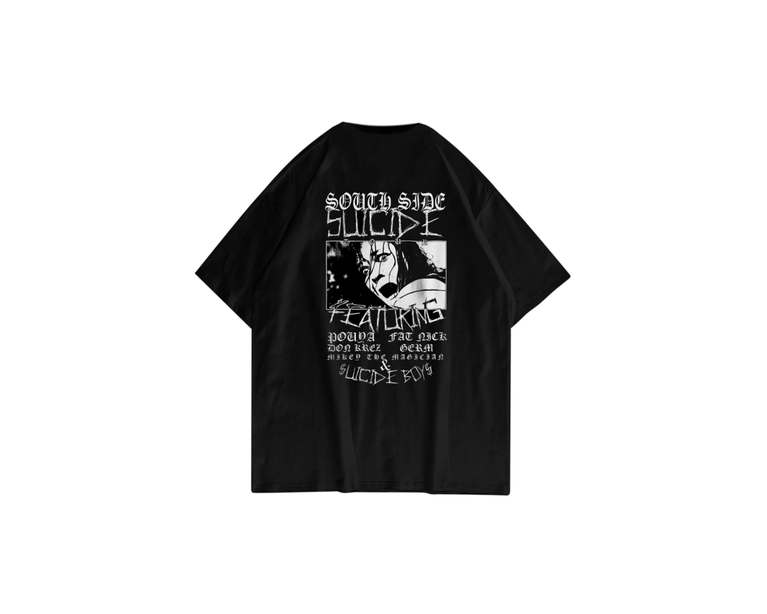 Unisex Suicideboys South Side Siyah Tshirt