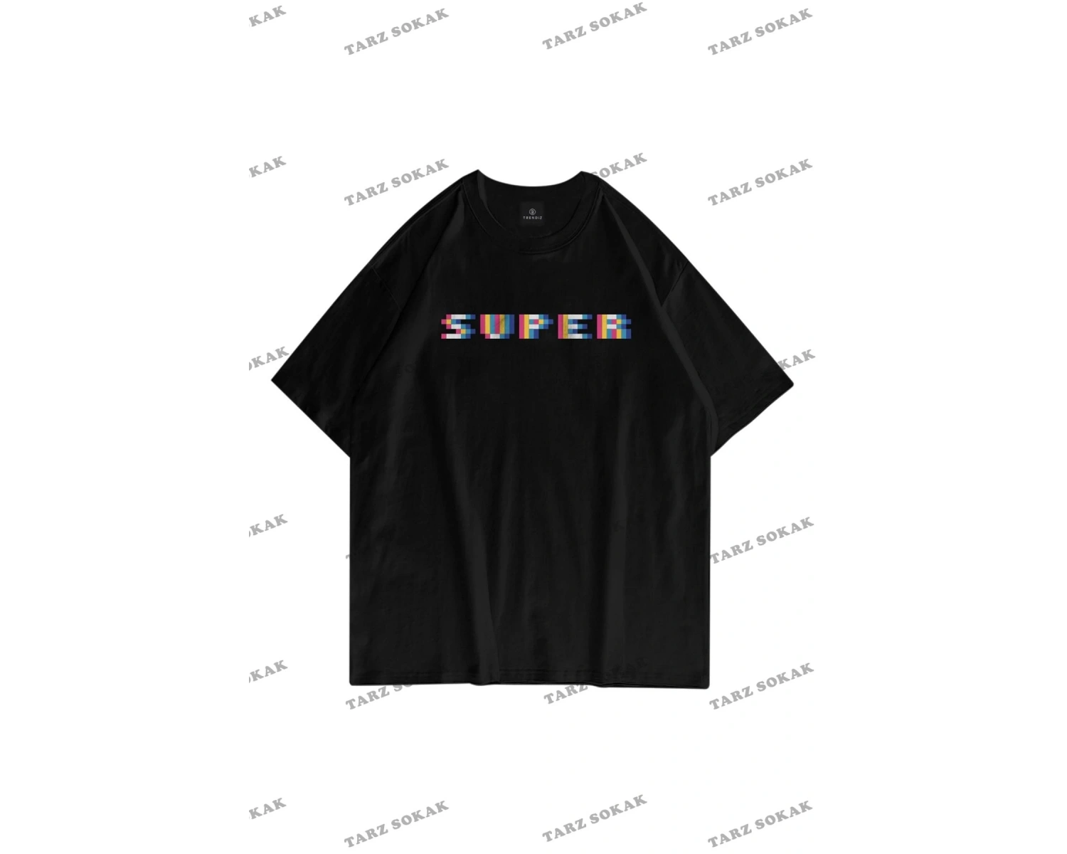 Unisex Super Pixel Siyah