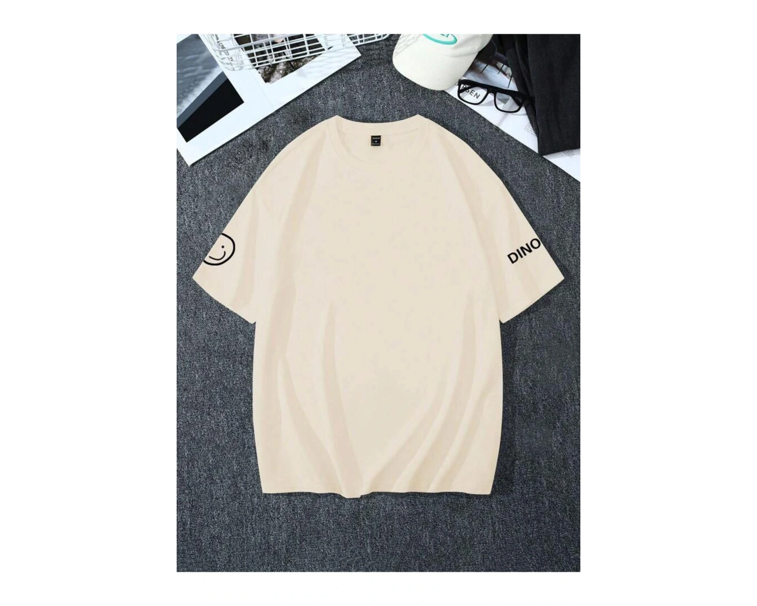 Unisex Tasarım Baskılı Oversize