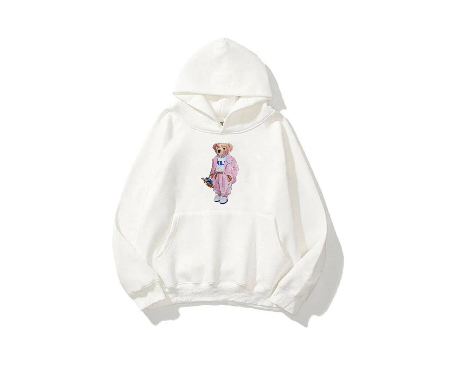 Unisex Teddy Beyaz Sweatshirt