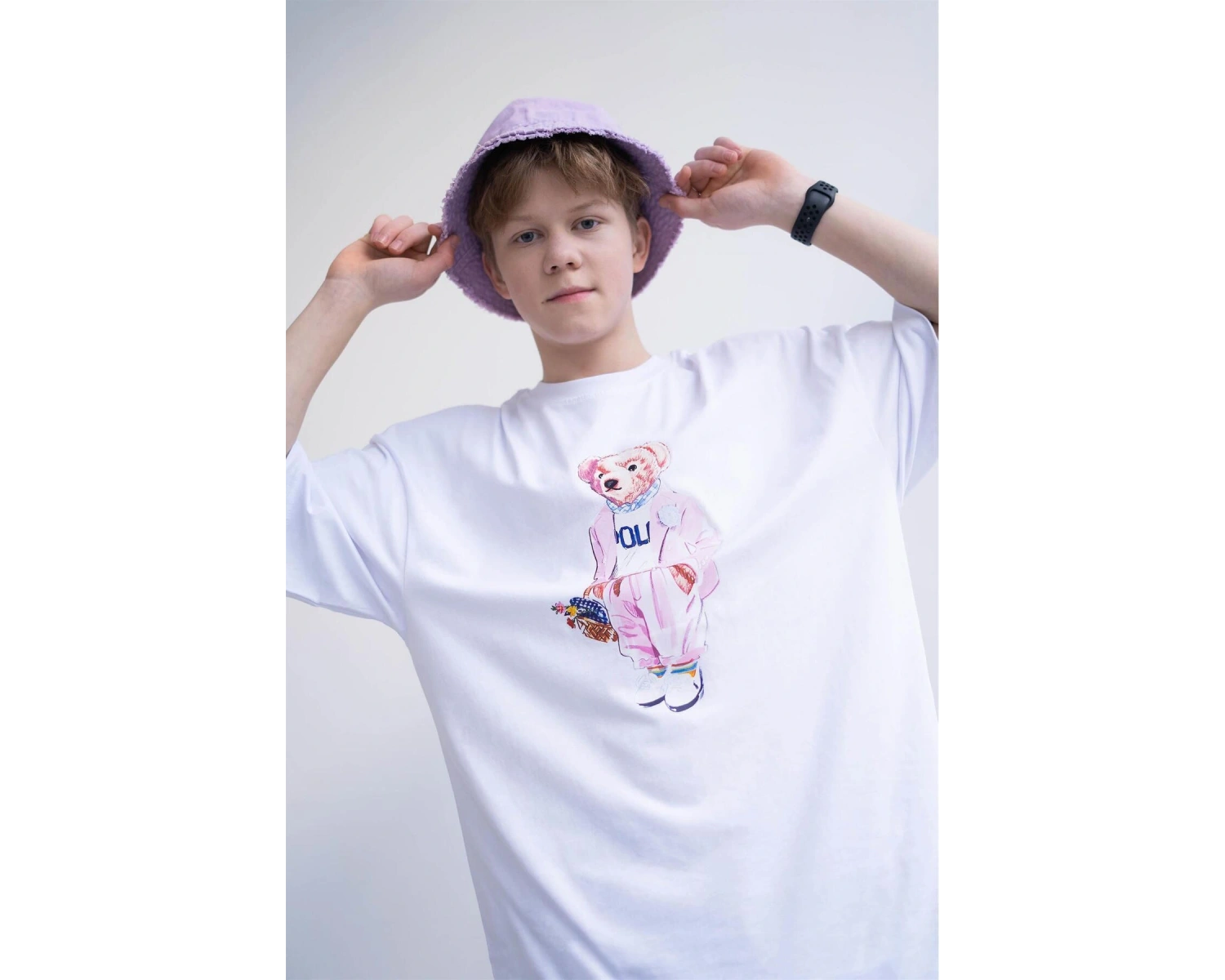 Unisex Teddy Beyaz Tshirt