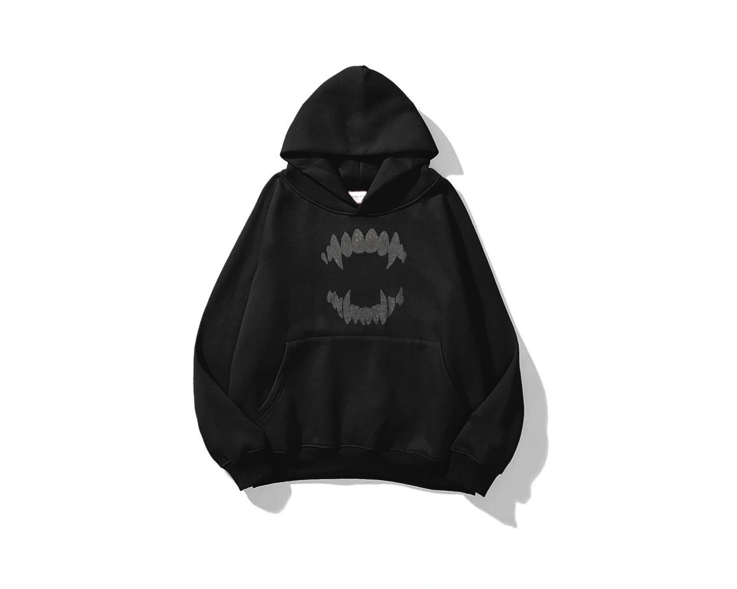 Unisex Teeth Sweatshirt Gri