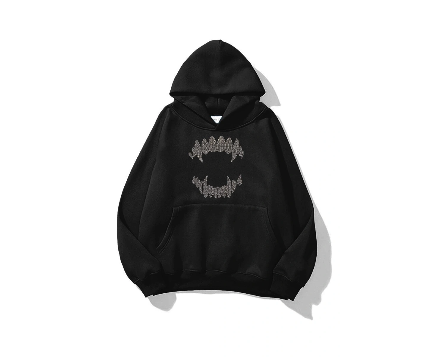 Unisex Teeth Sweatshirt Siyah