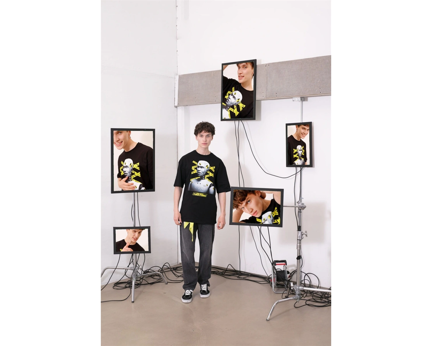 Unisex Testing Asap Rocky Beyaz T Shirt