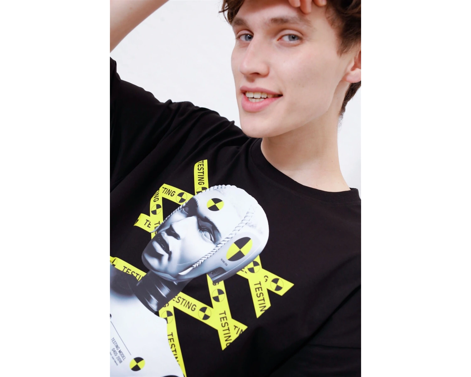 Unisex Testing Asap Rocky Beyaz T Shirt