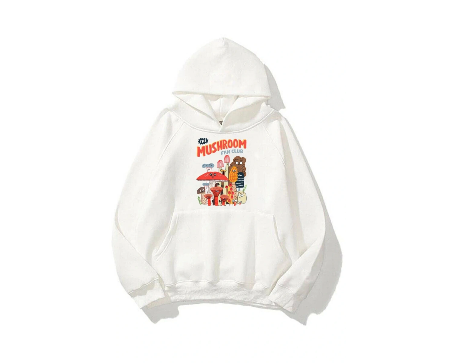Unisex The Mushroom Fan Club Beyaz Sweatshirt