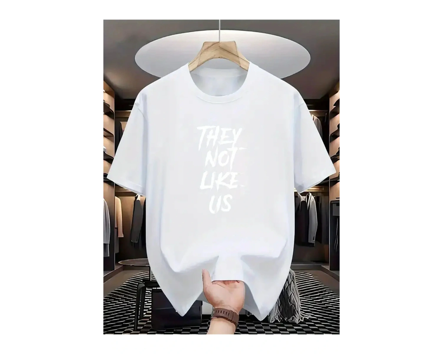 Unisex They Not Like Us Baskılı Oversize