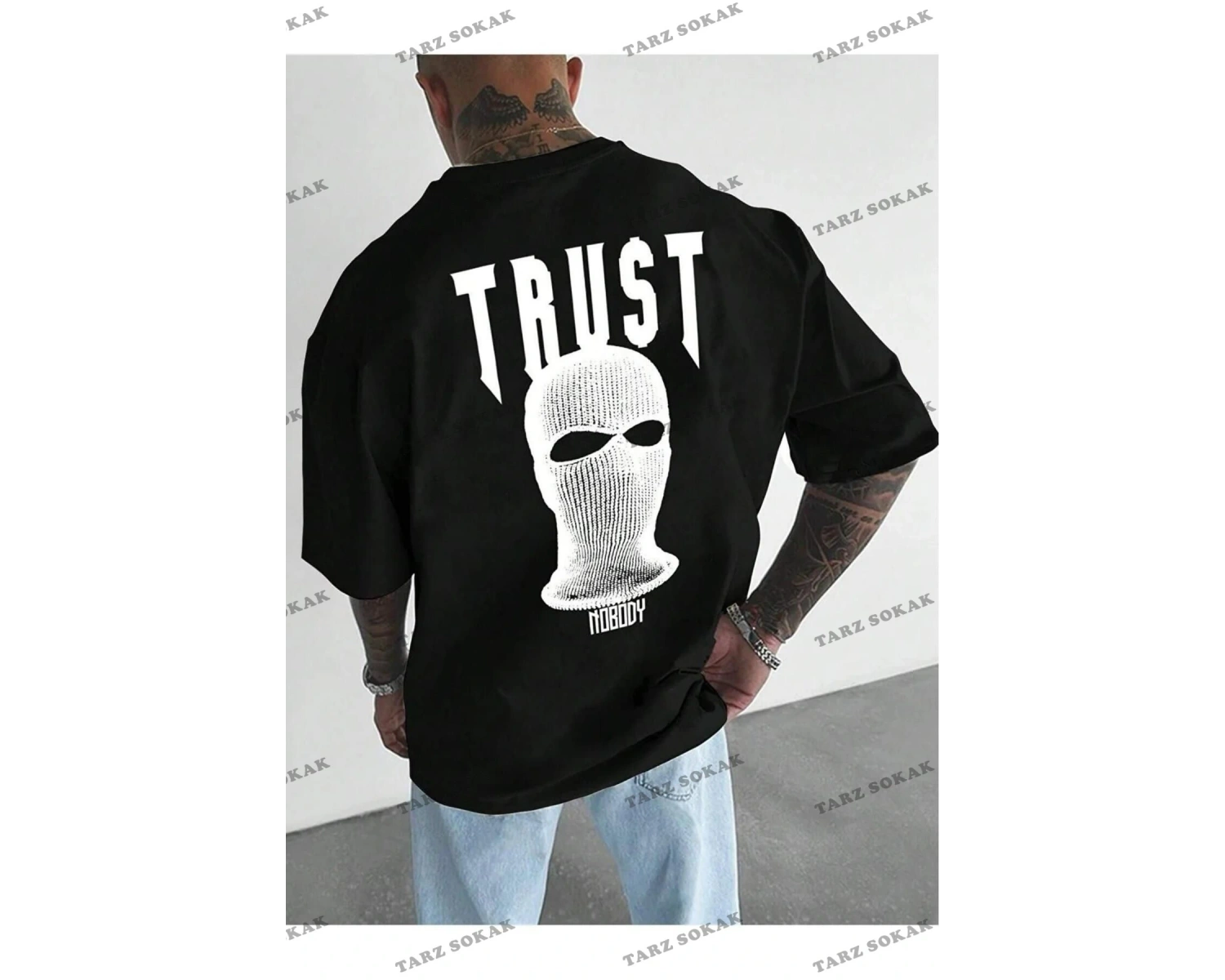 Unisex  Trust Baskılı Oversize
