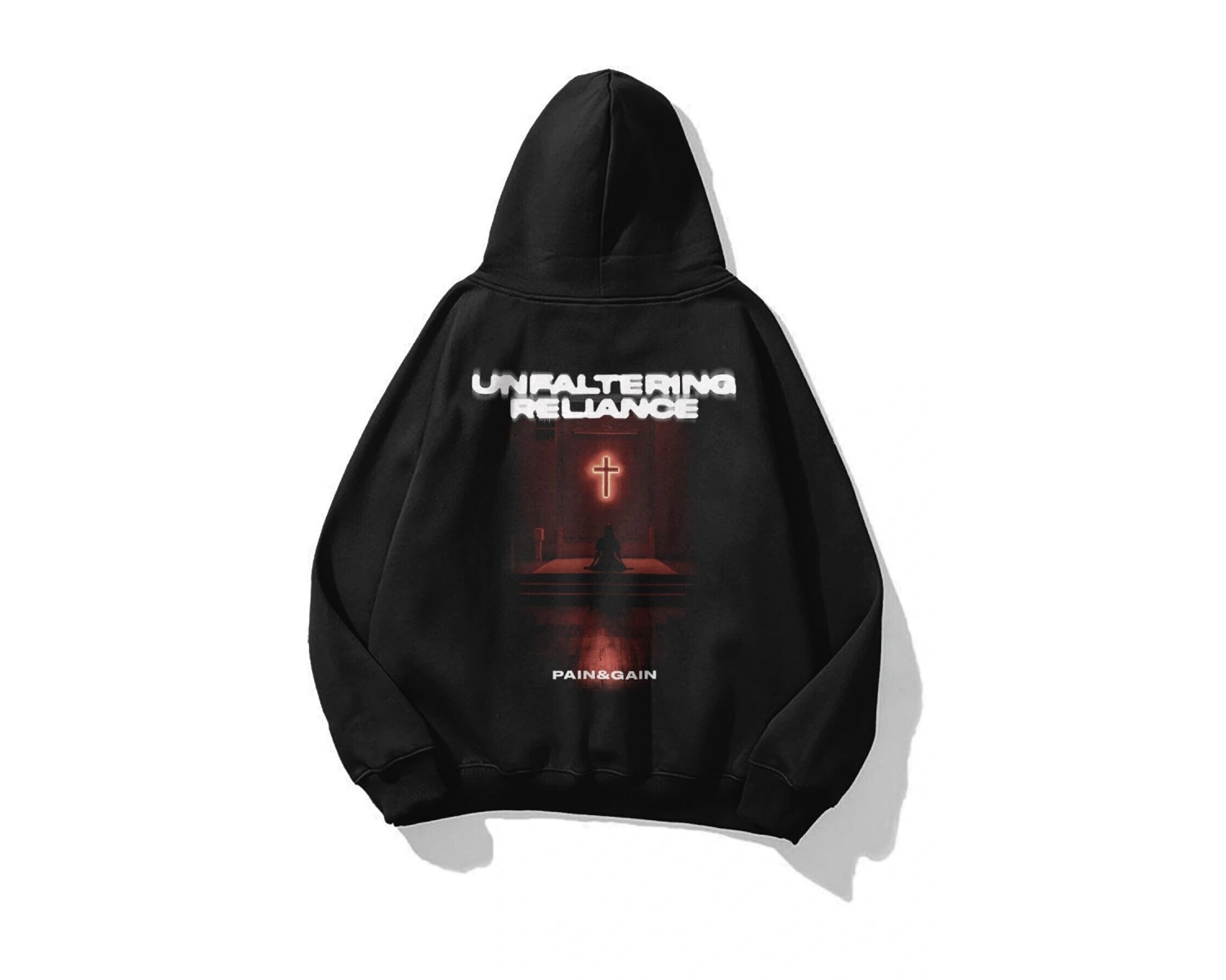 Unisex Unfaltering Sweatshirt Hoodie Siyah