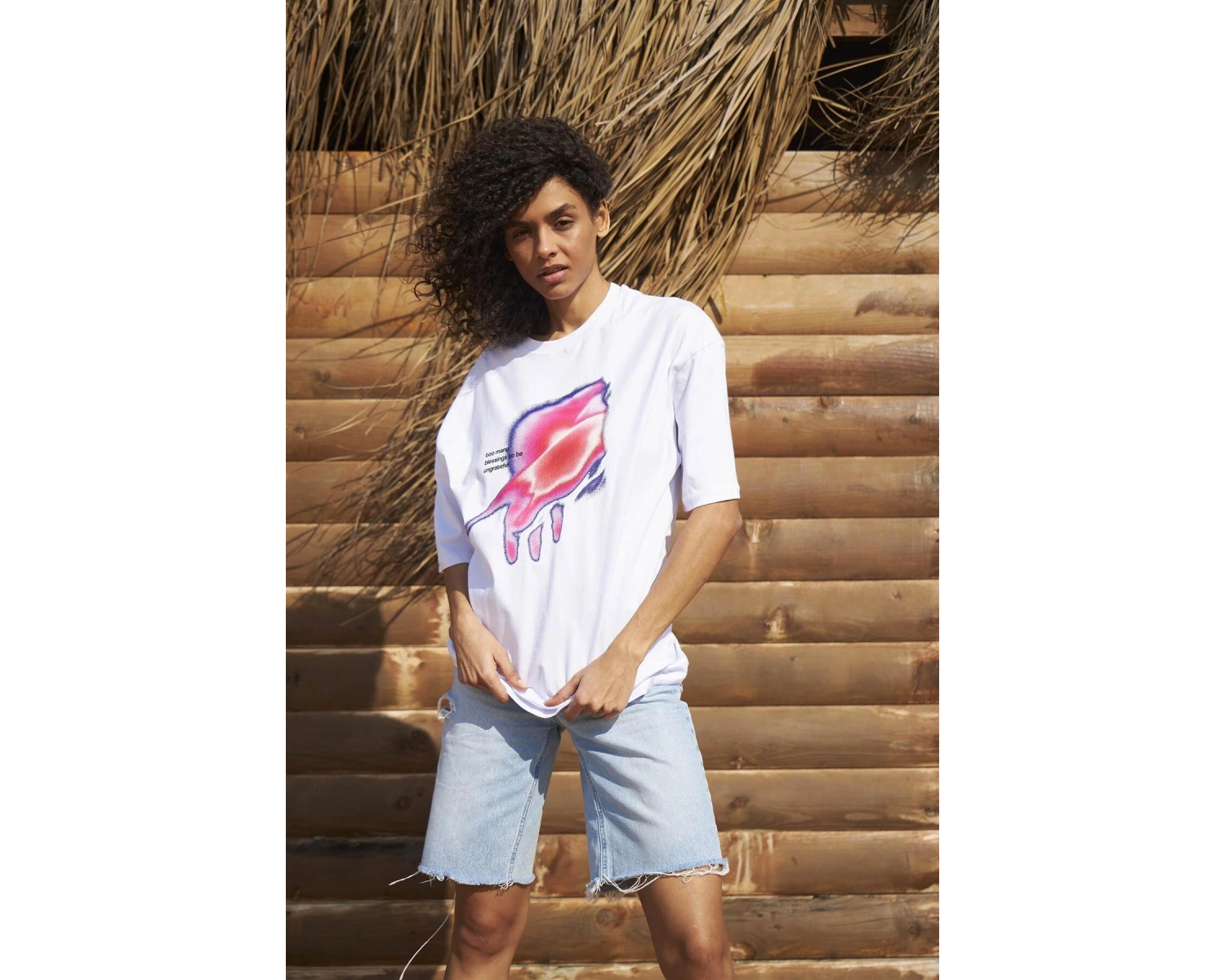 Unisex Ungrateful Beyaz Tshirt