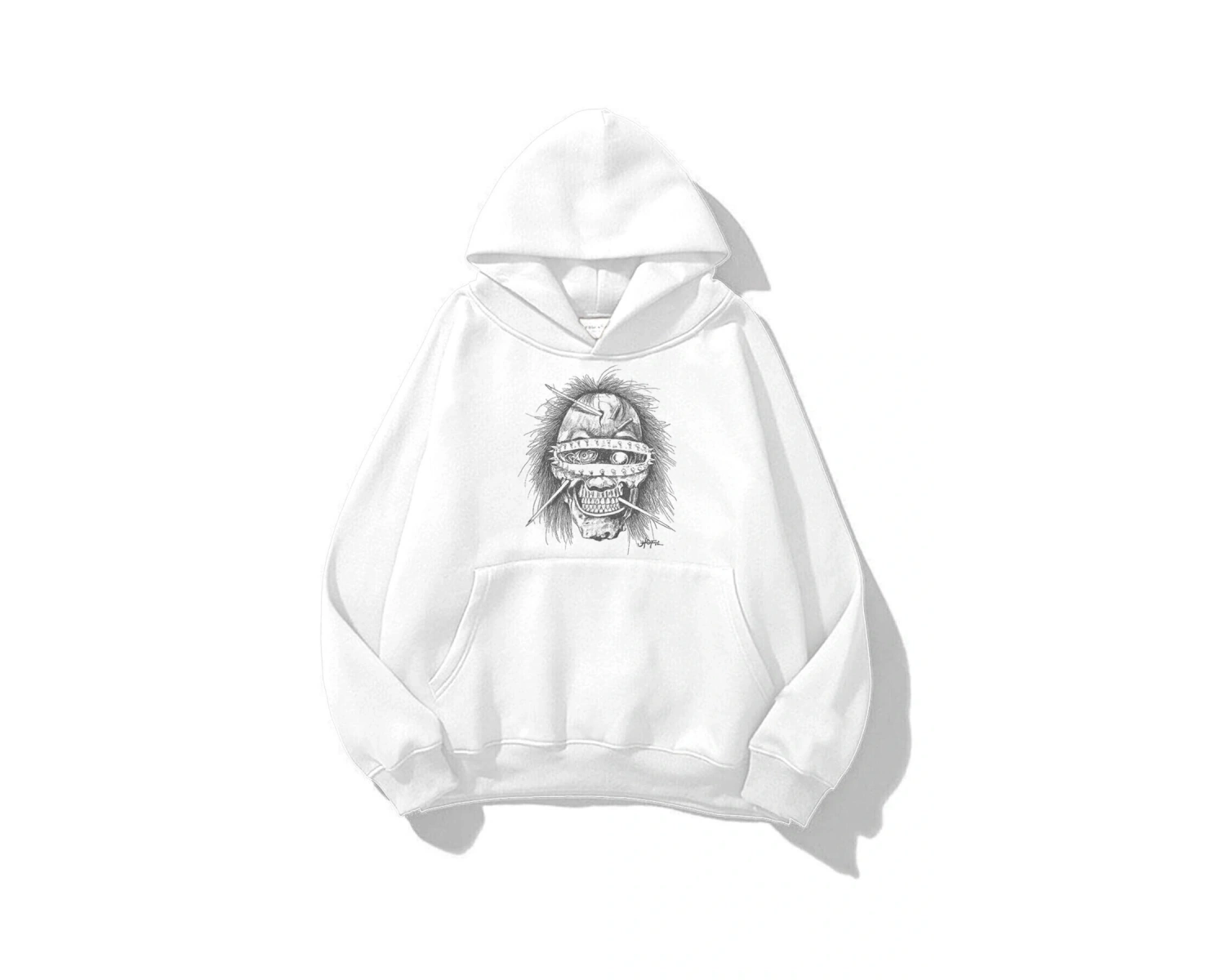 Unisex Utopia Psycho Travis Scott Sweatshirt Hoodie Beyaz