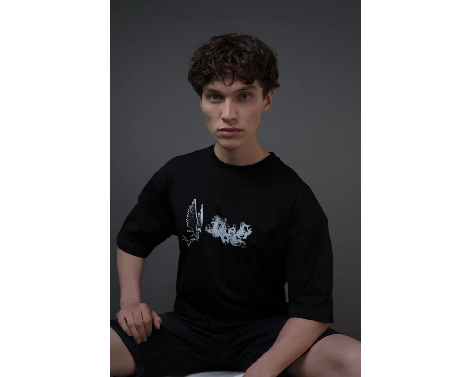 Unisex Vlone Siyah T Shirt