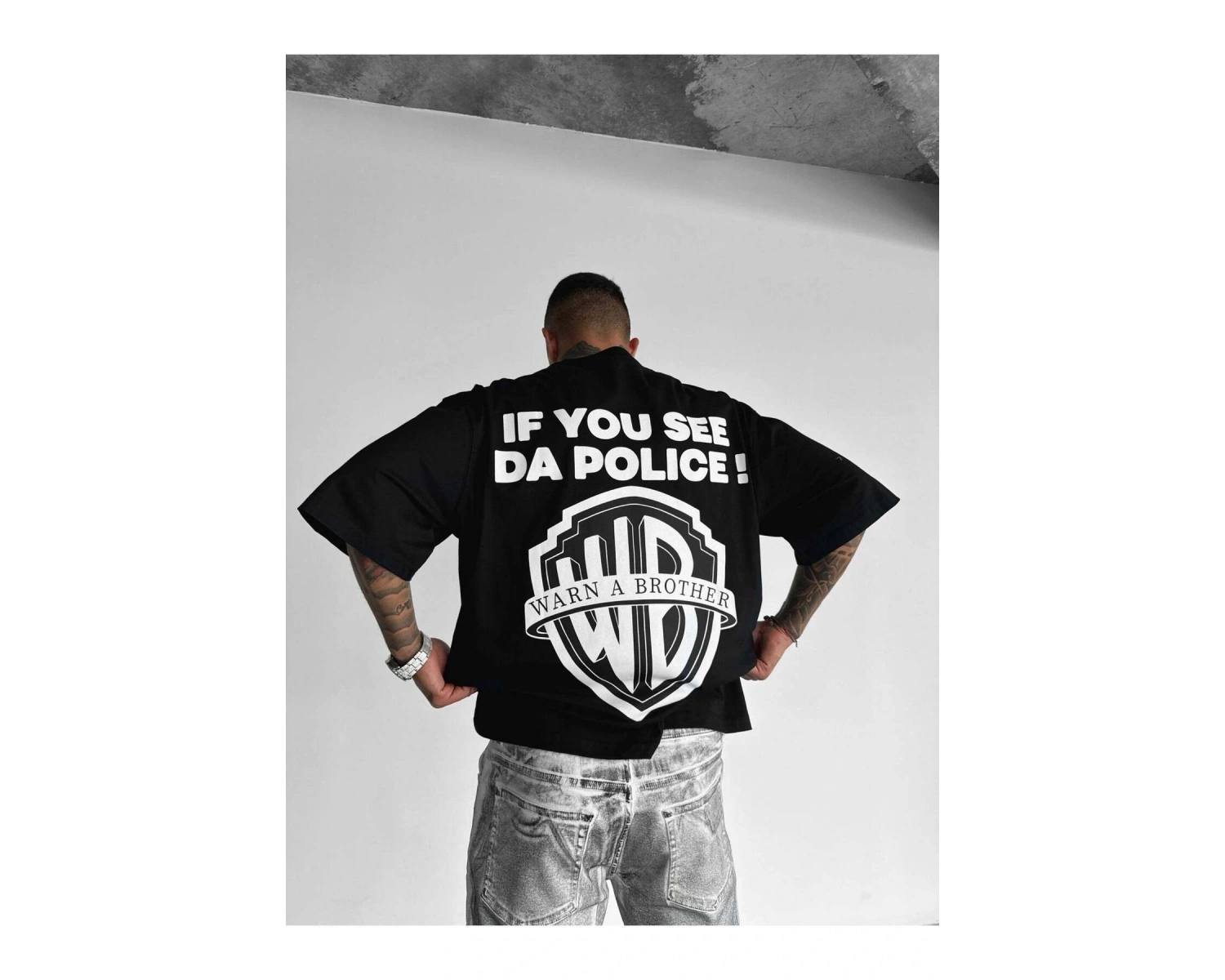 Unisex Warna Brother Baskılı Oversize %100 Pamuk