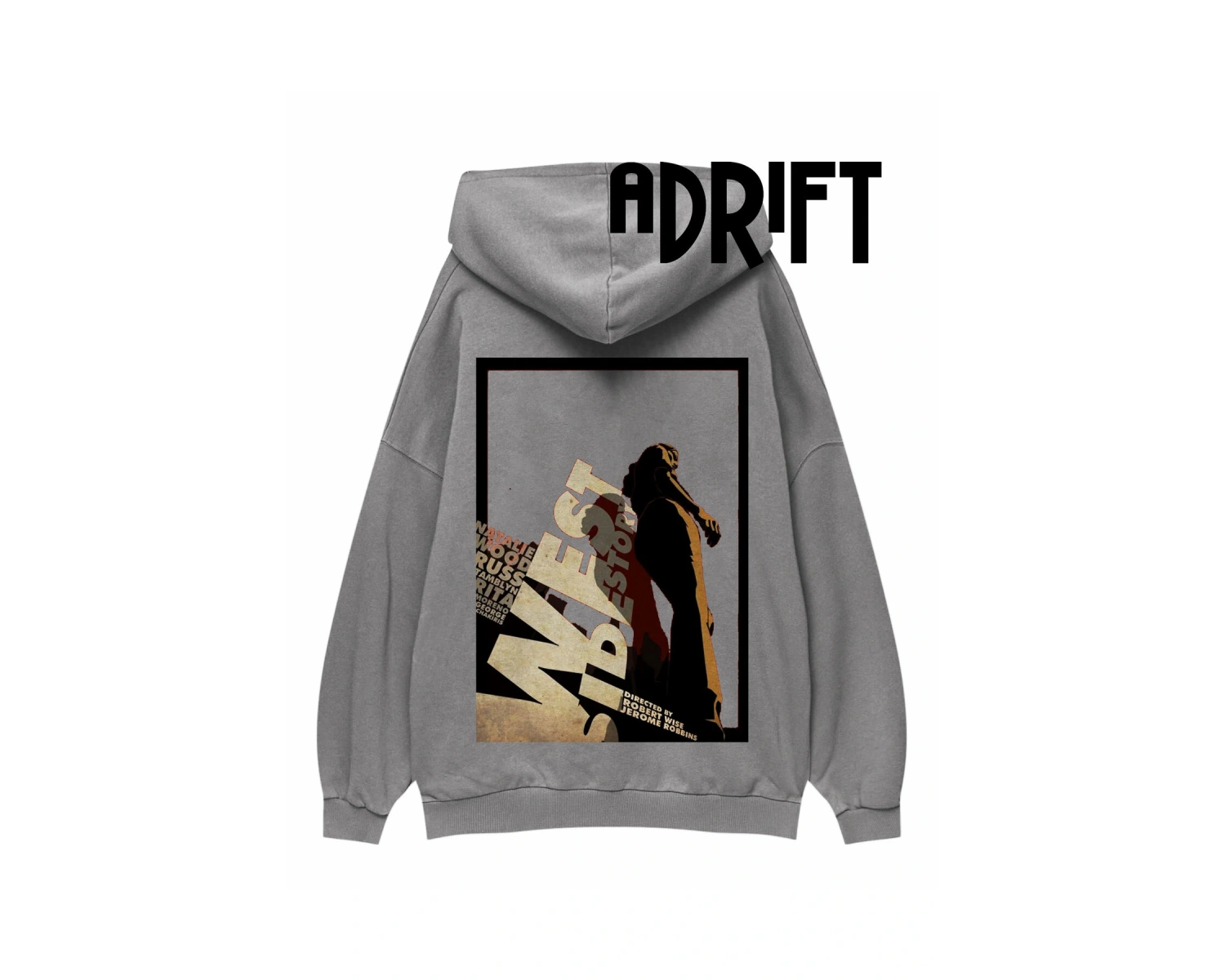 Unisex West Özel Tasarım Swearshirt Hoodie Beyaz